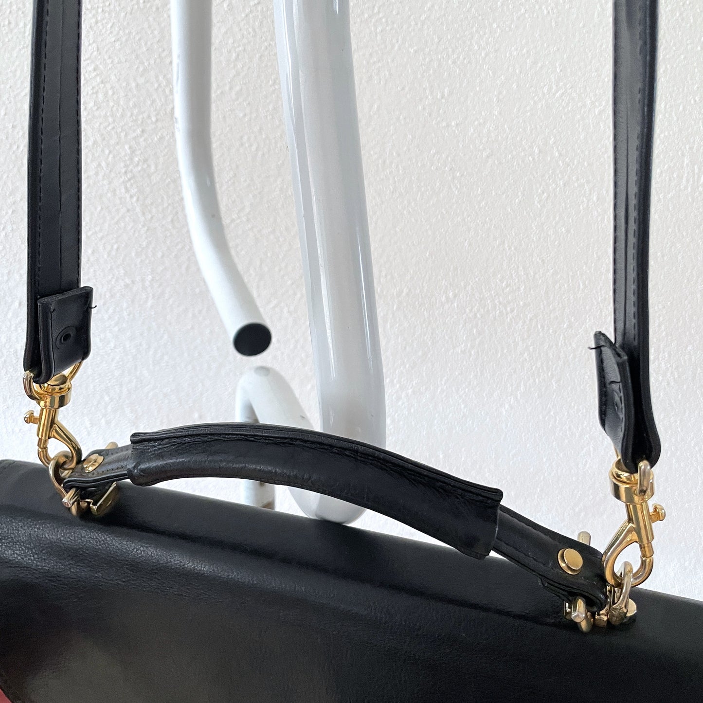 black & gold 2way bag
