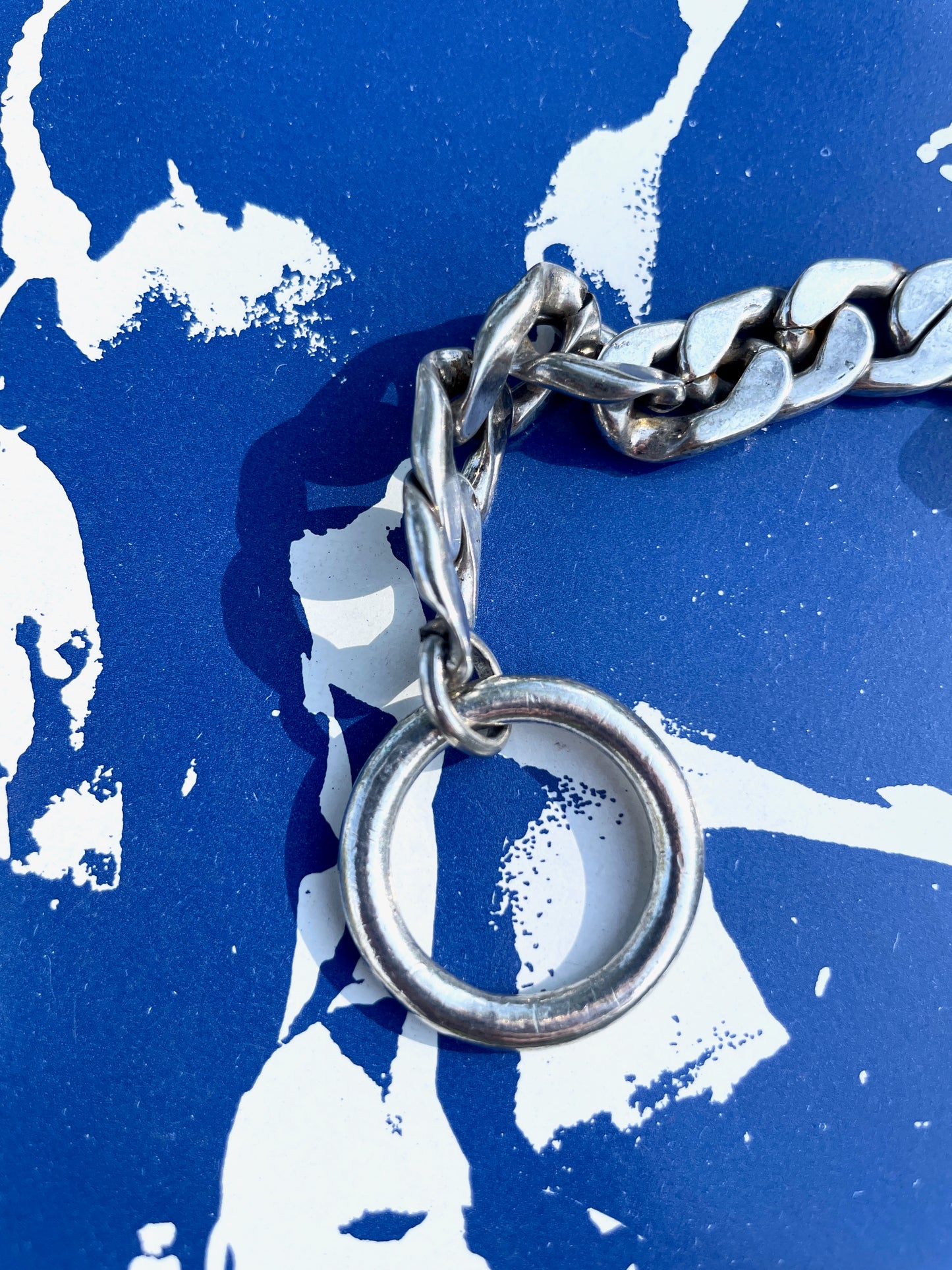 silver plated chain bracelet