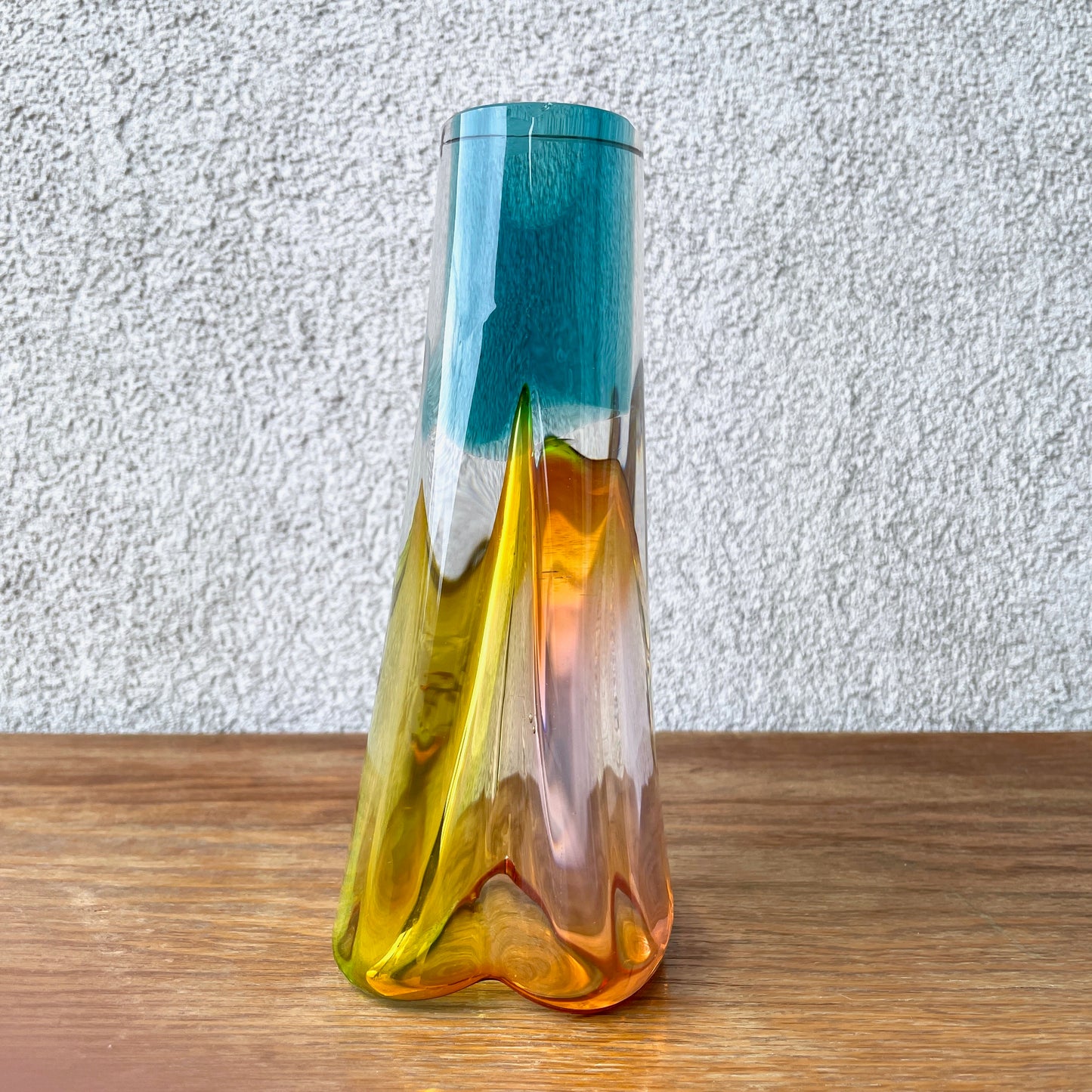 vintage bohemia glass vase