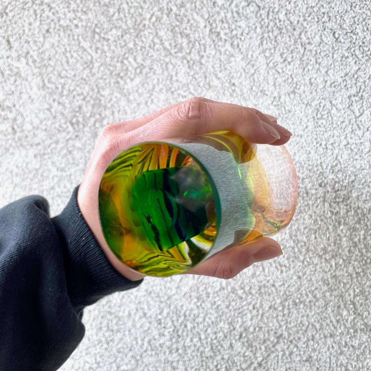 vintage bohemia glass vase