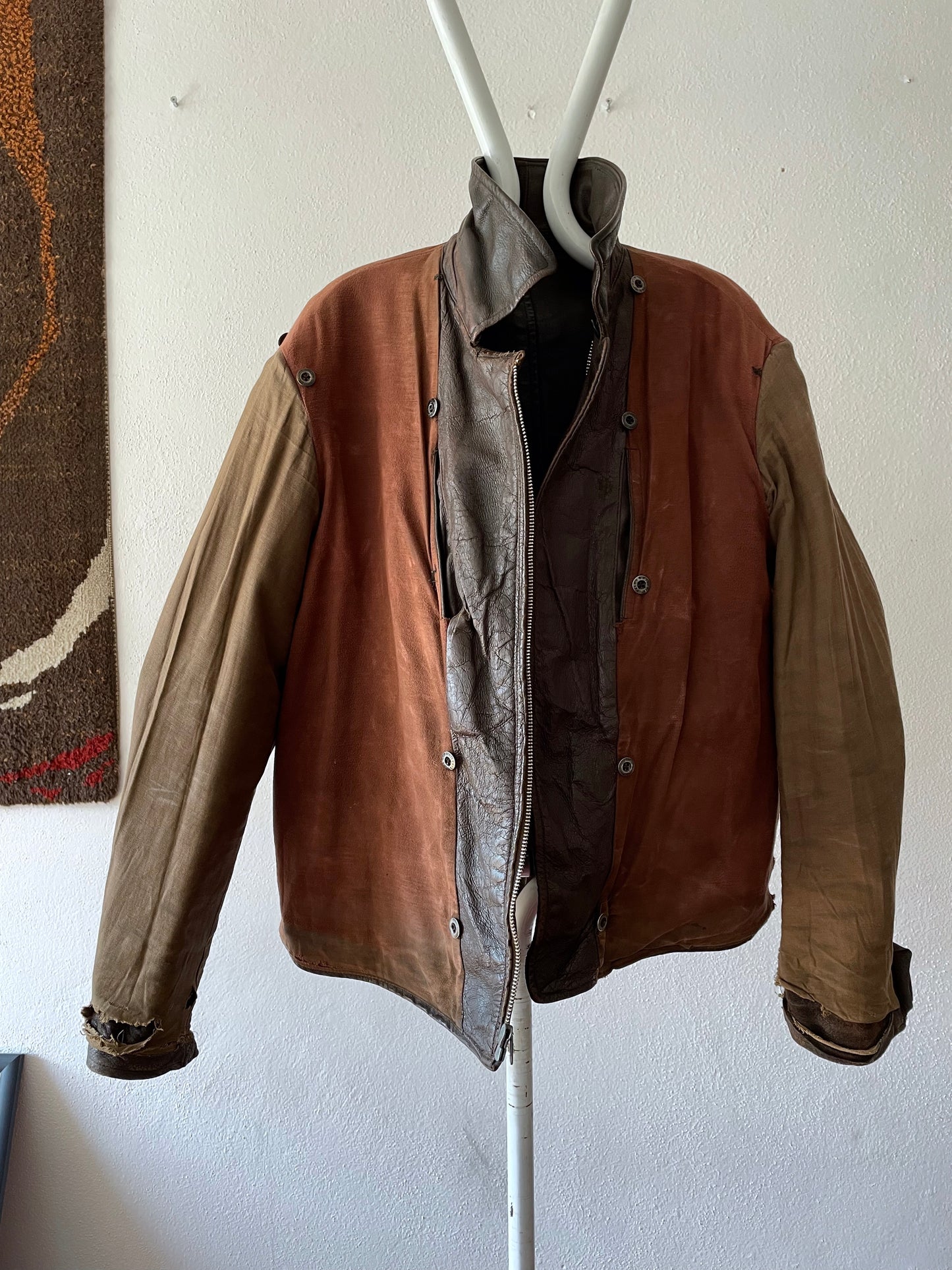 1940's Czechoslovakia motorcycle leather jacket