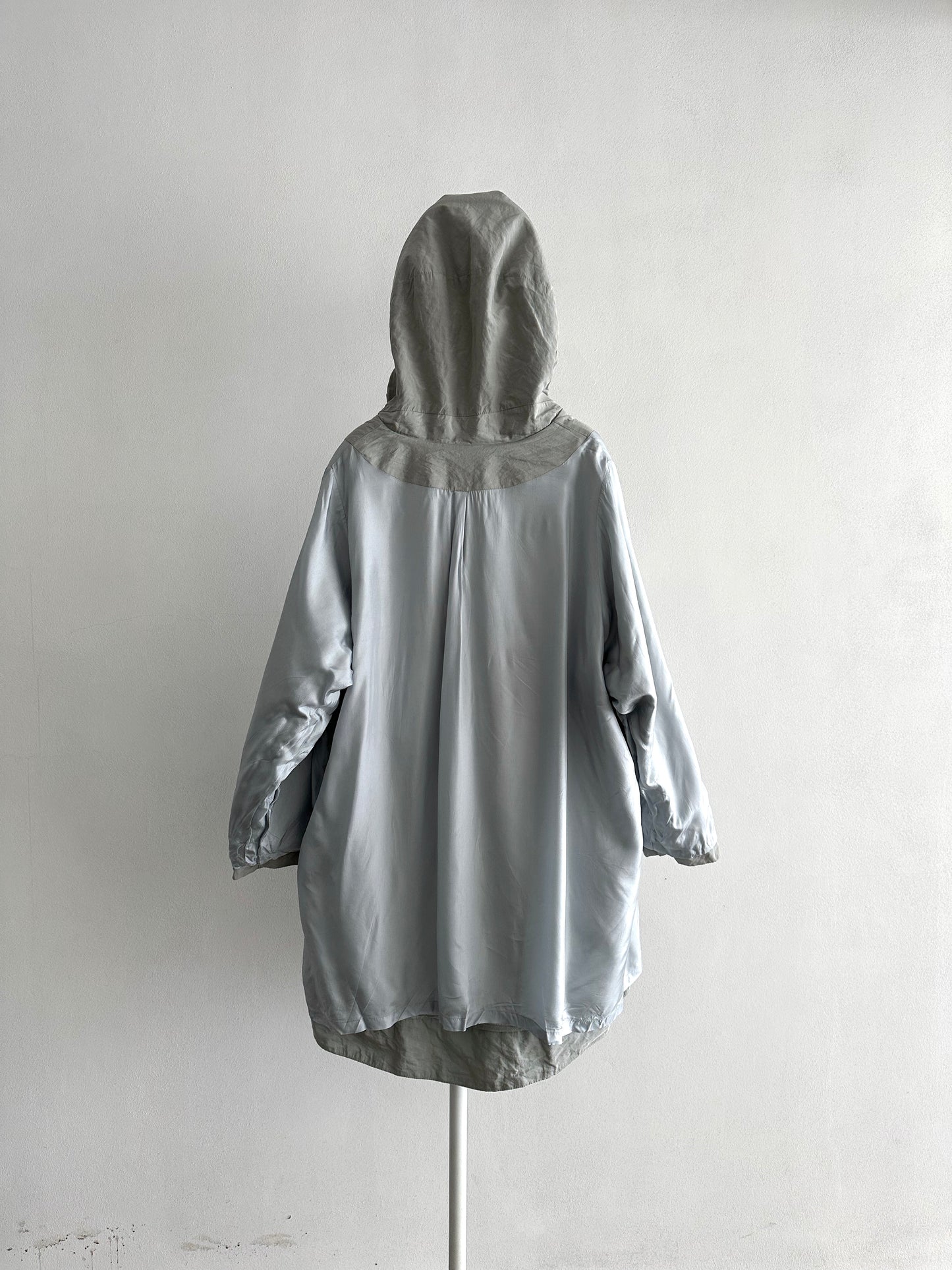 Modern gray metal coat