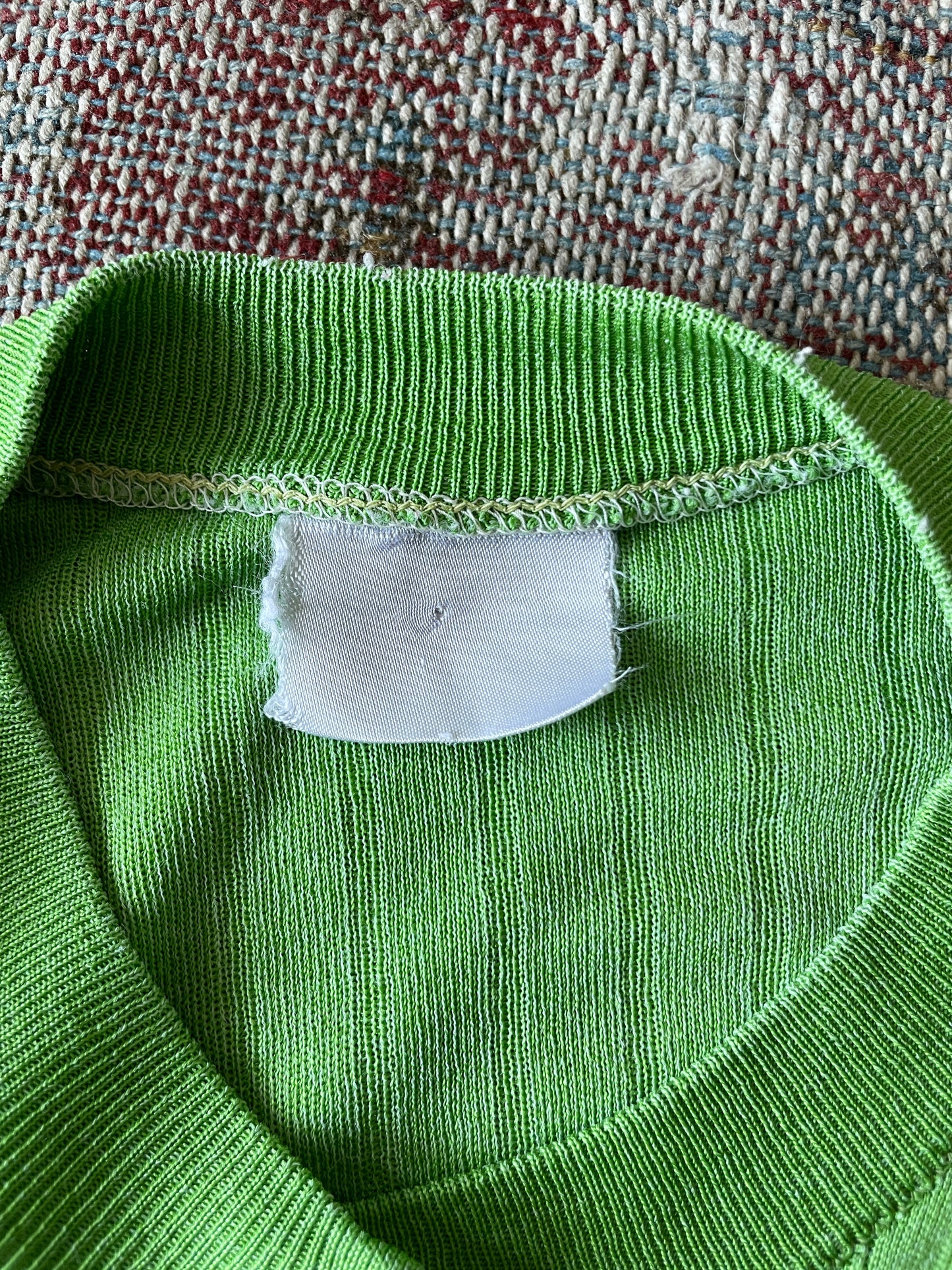 green cardigan