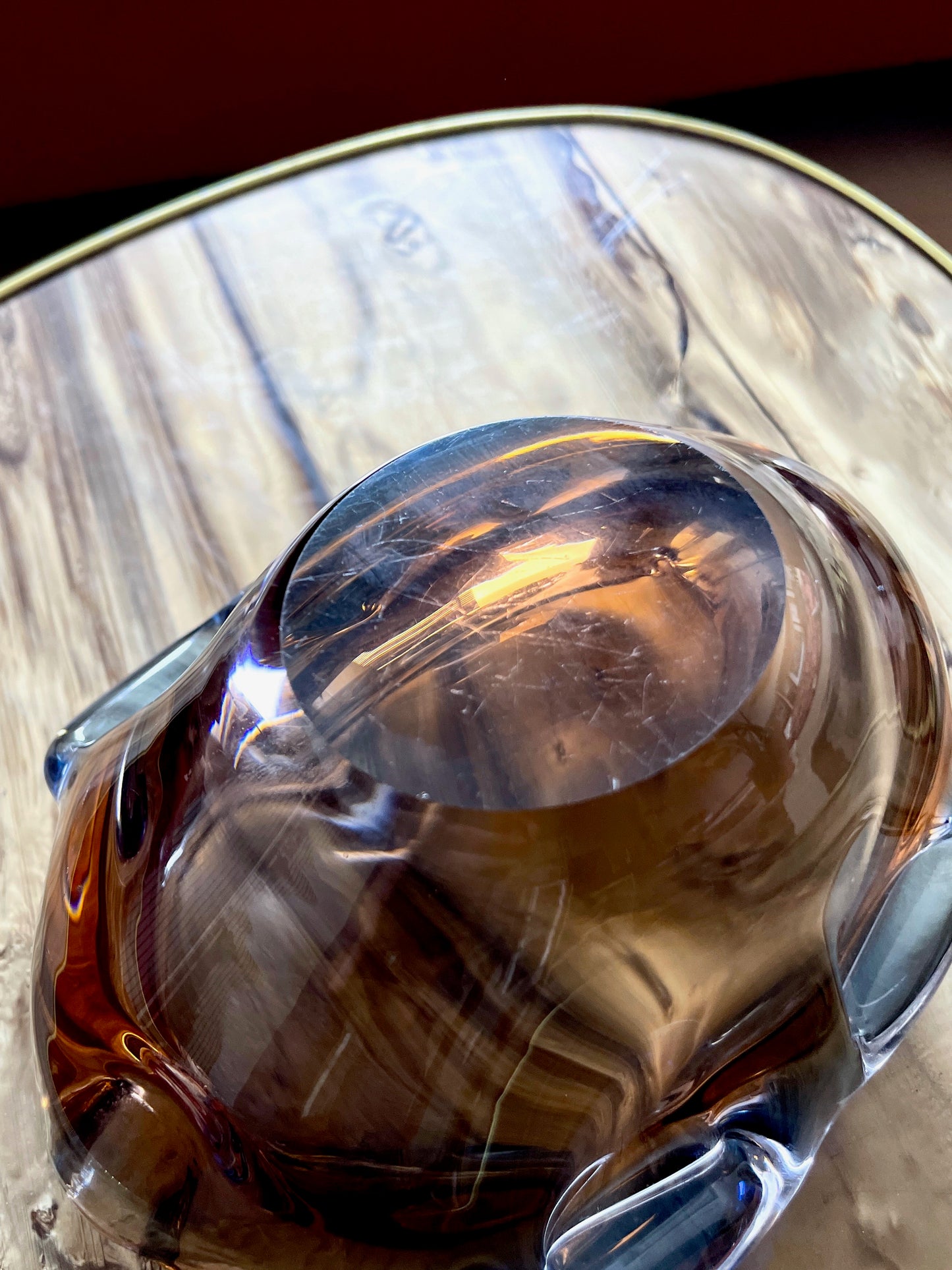 vintage sklo ash tray - bowl