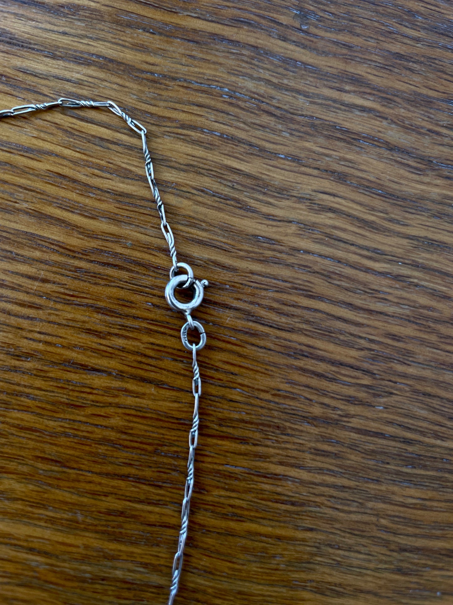 tiny chain silver necklace