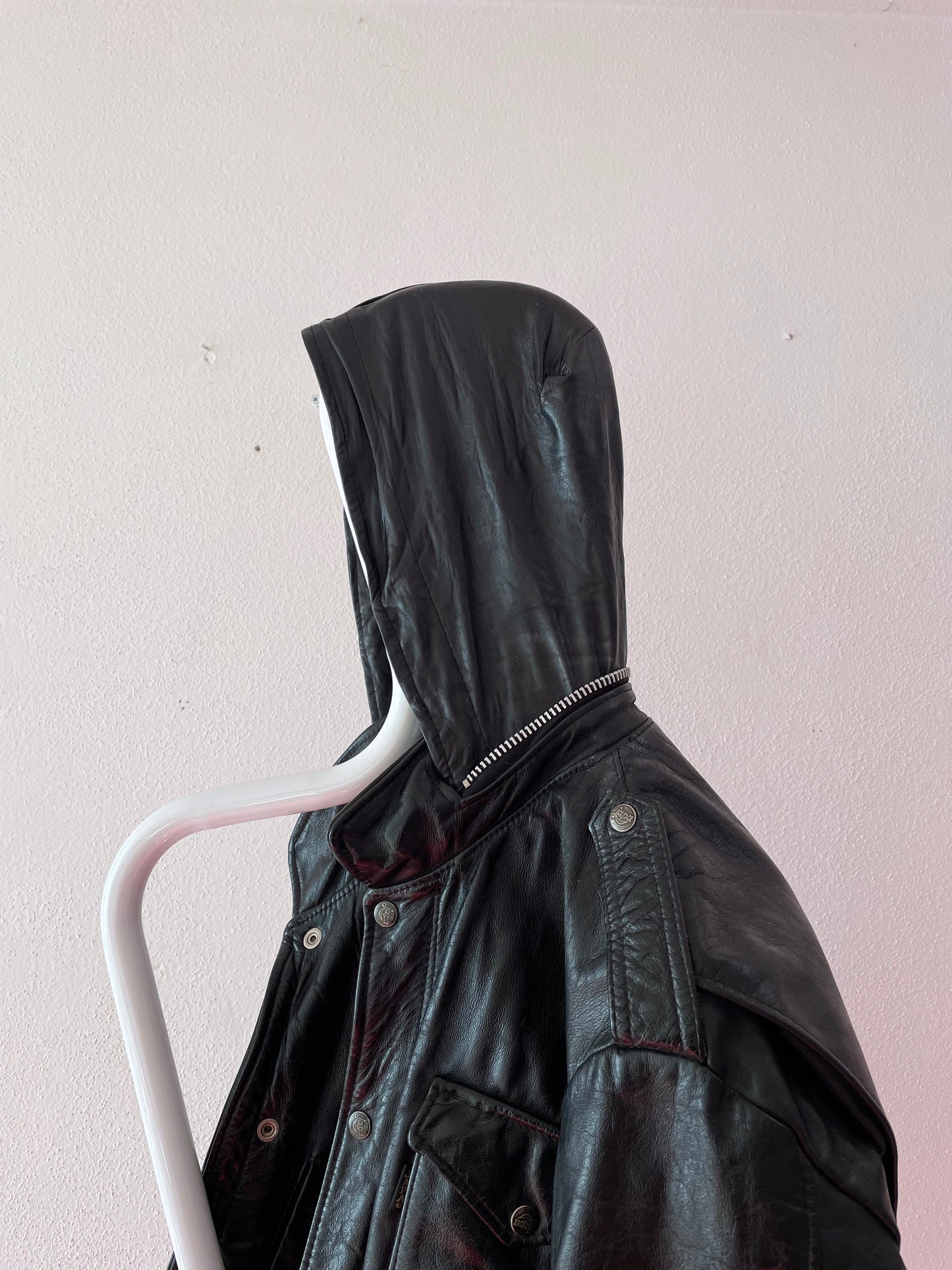 70's french m65 type leather jacket