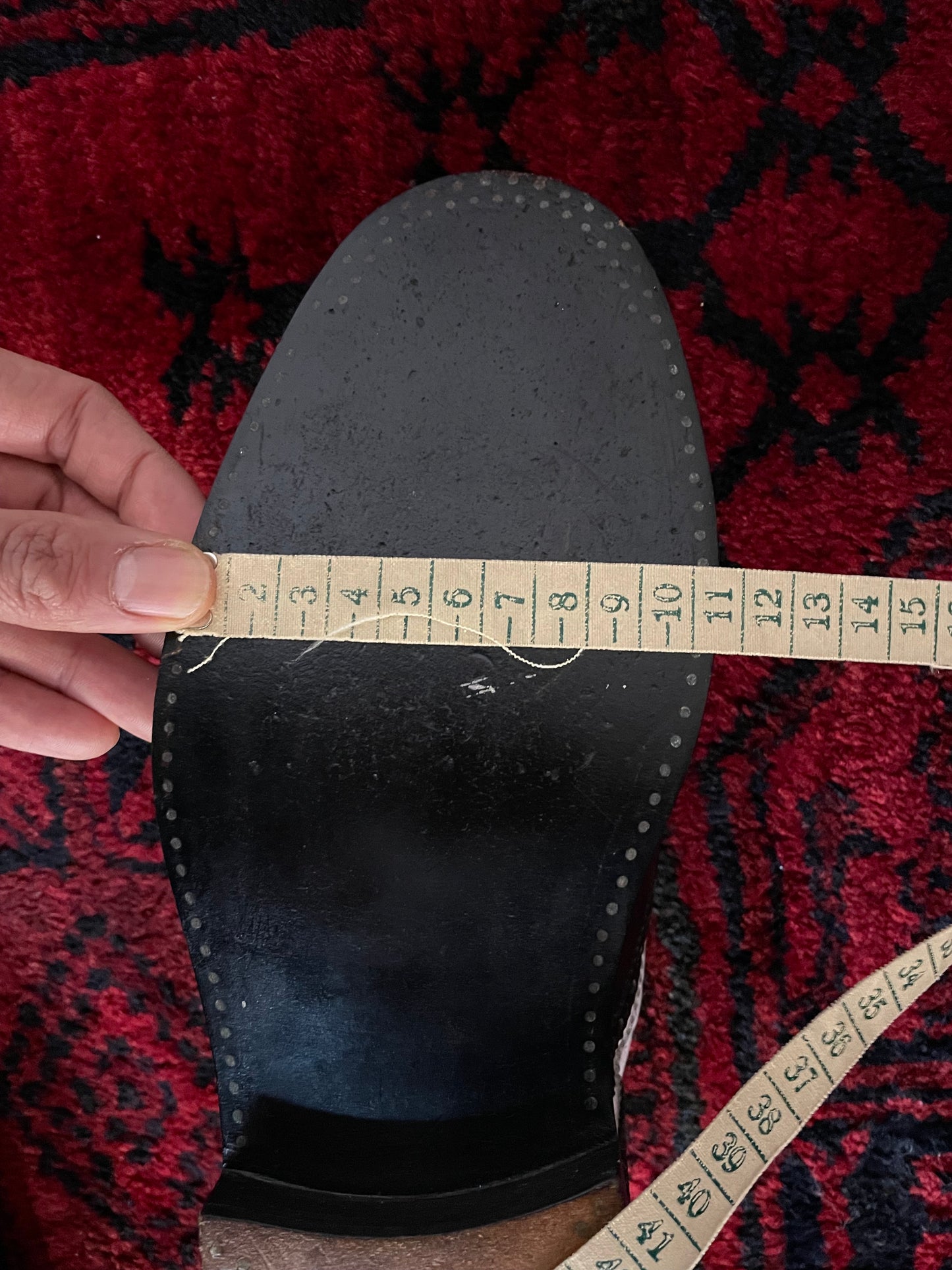 Vintage German Bespoke leather shoes. sz 26.5-27cm