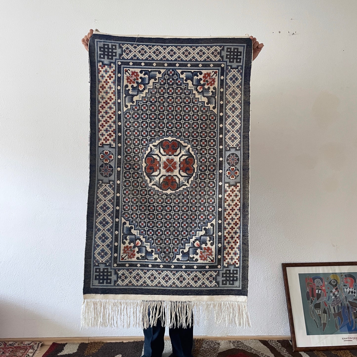 navy beautiful carpet