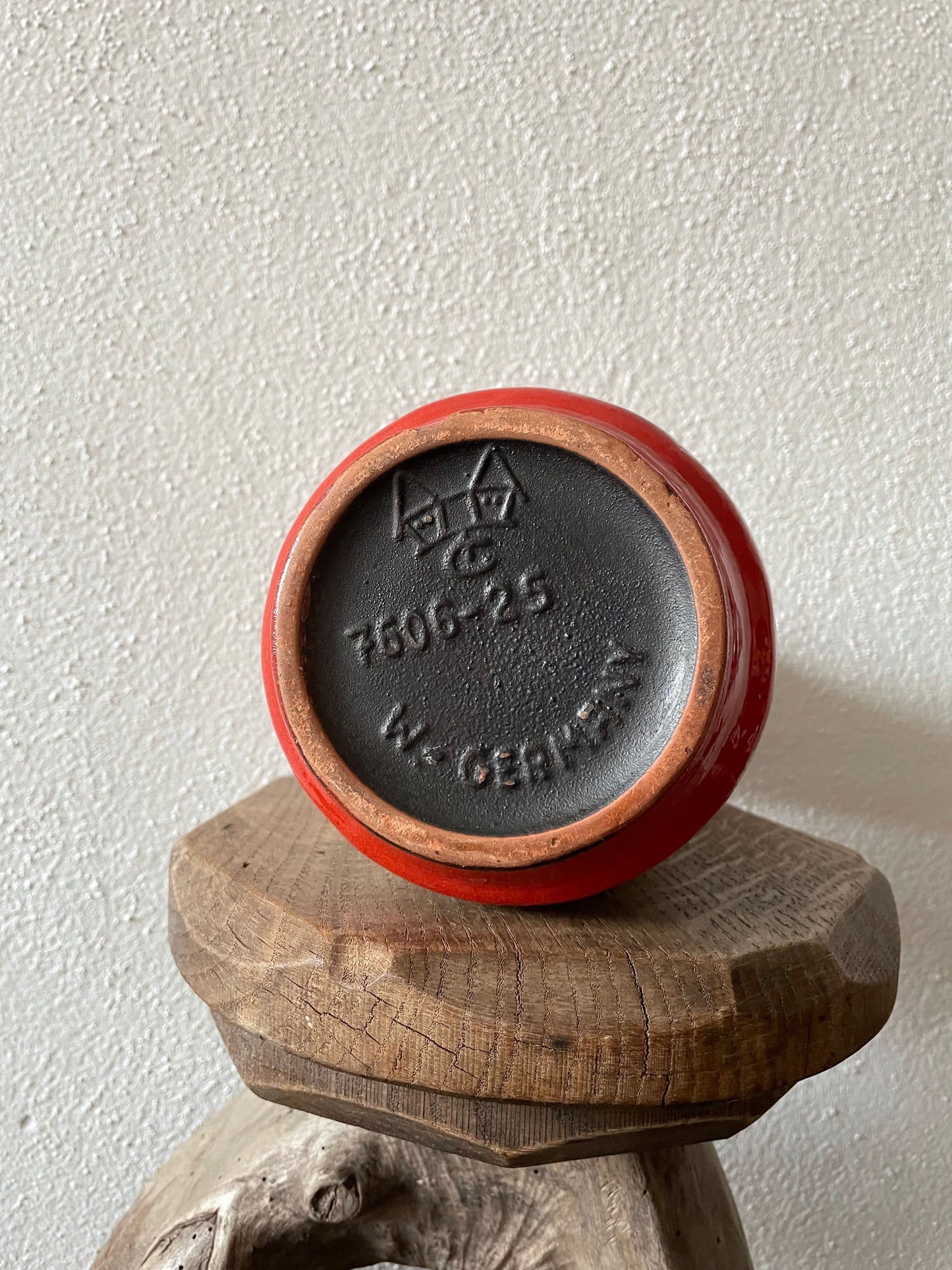 60's-70s w-germany fat lava object or vase