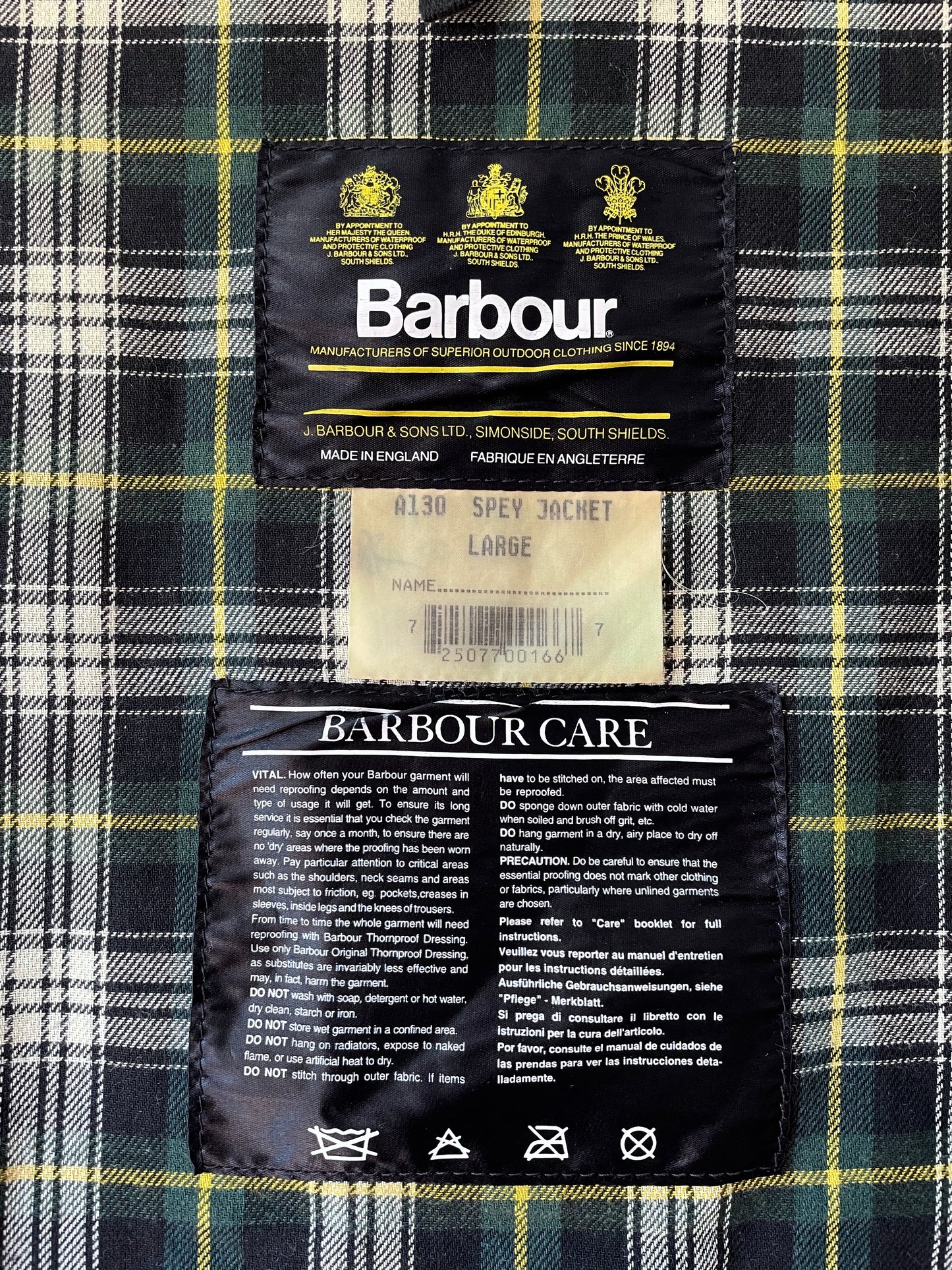 90s Barbour SPEY. England