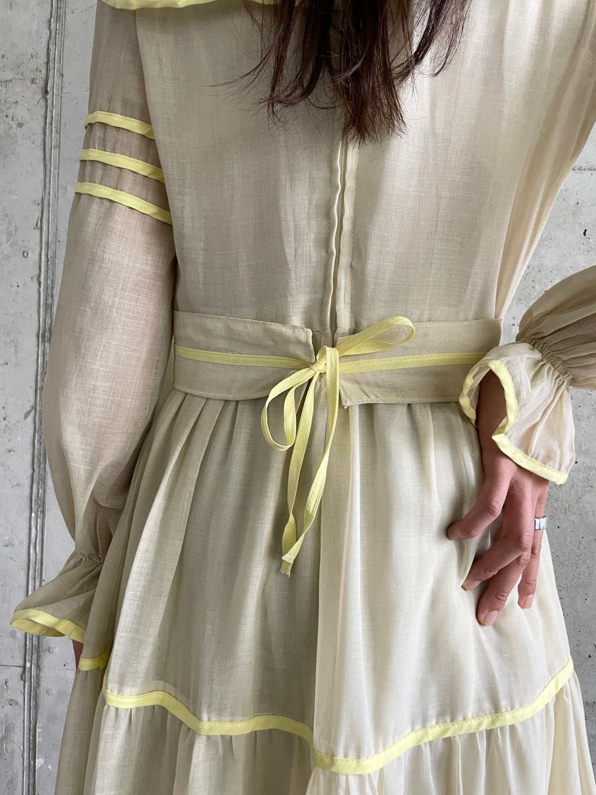 Victorian-style frilled dress