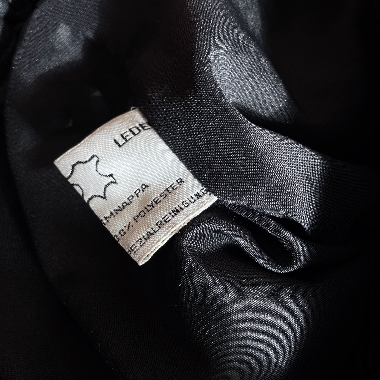 Echtes leder long skirt