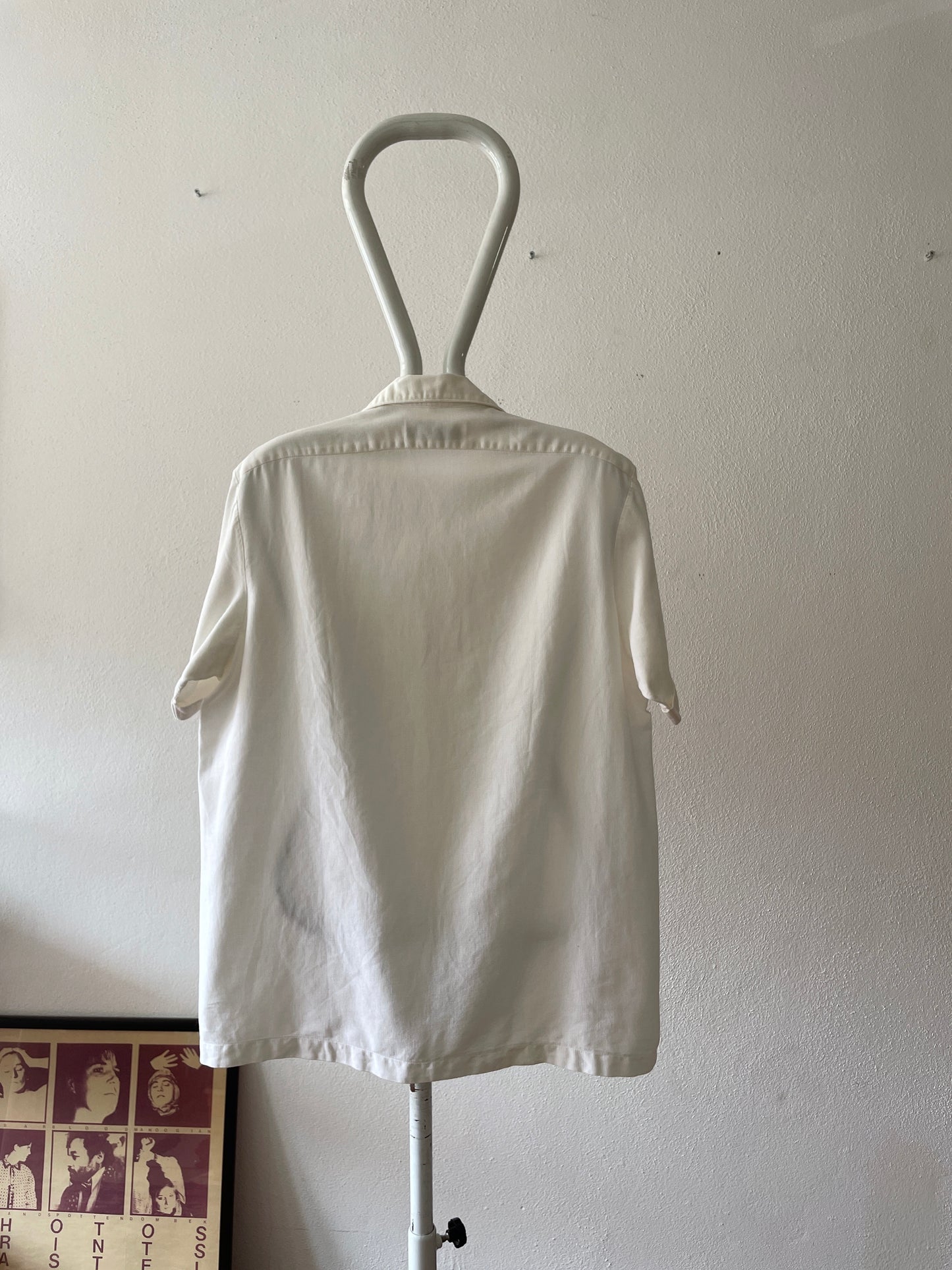 dead stock 60s germany open collar shirt