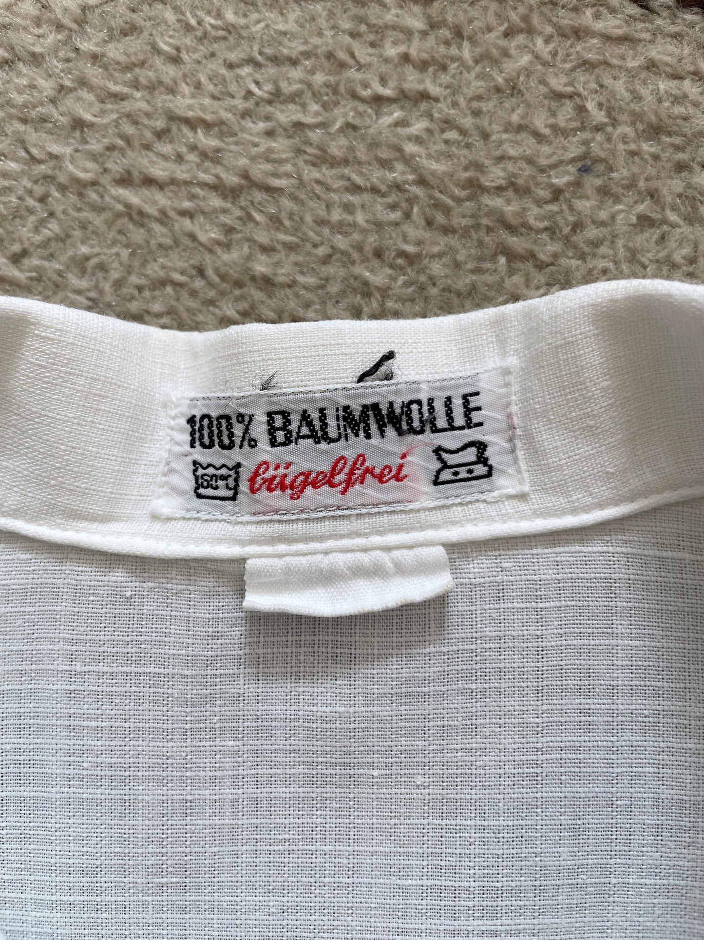 70s germany open collar shirt