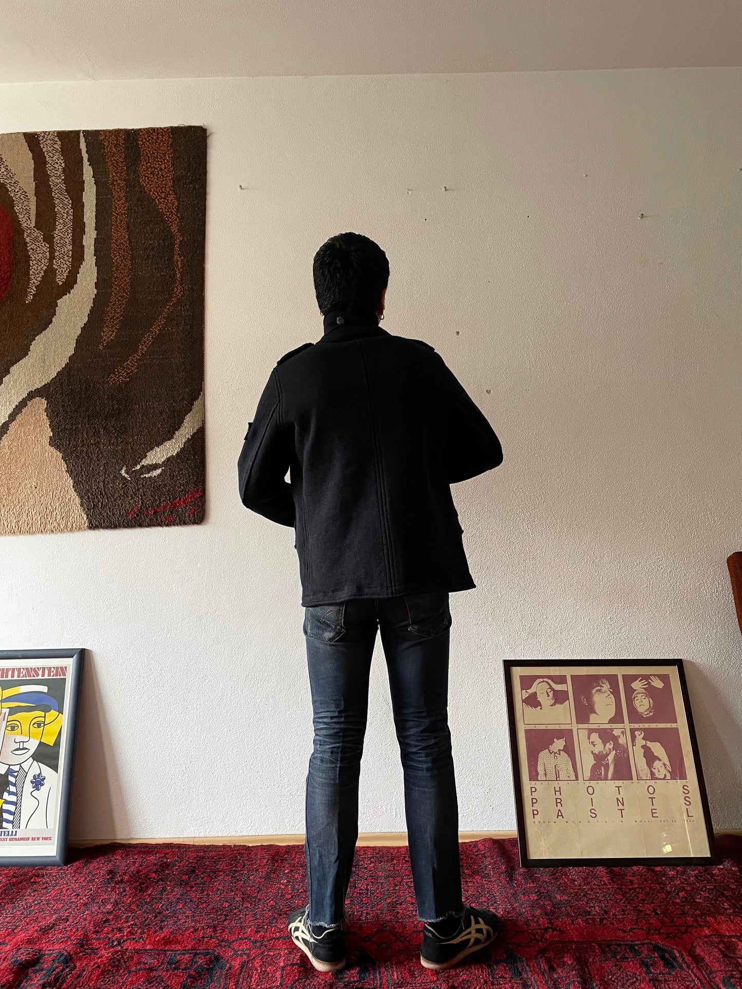 stone island wool jacket