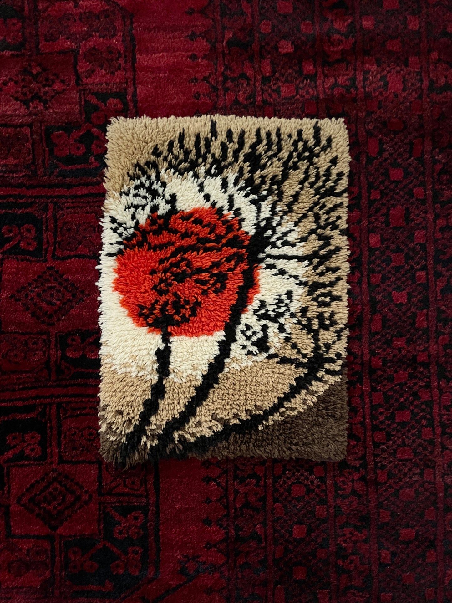 70-80's abstract wall rug