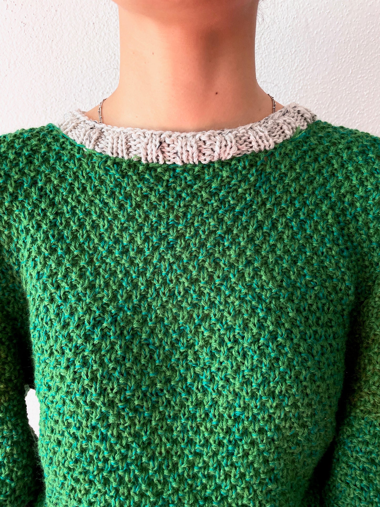 handmade puff sweater