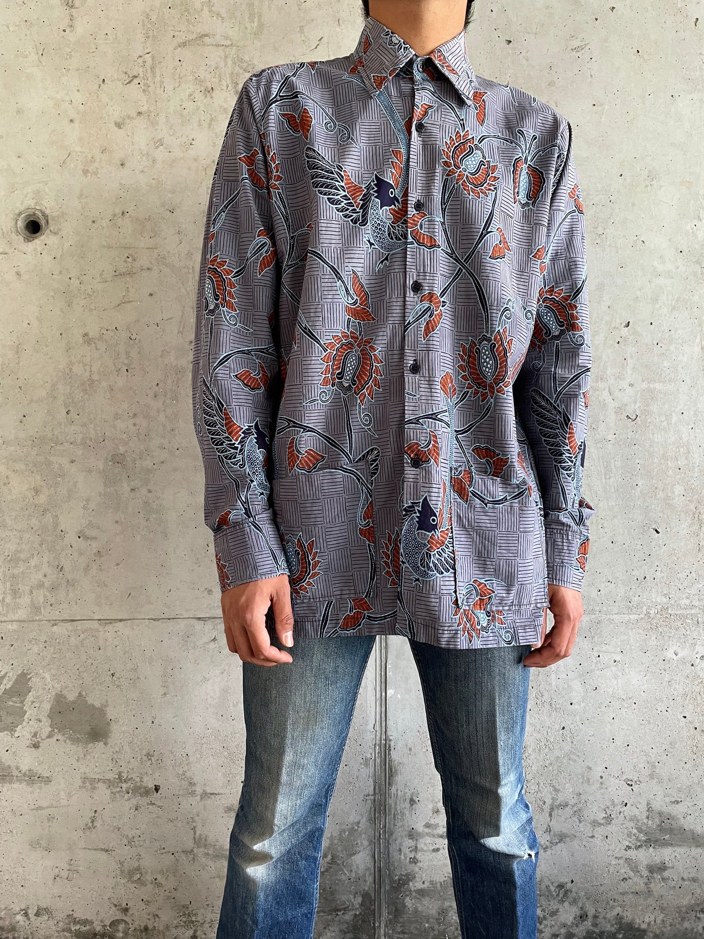 70's Batik shirt.