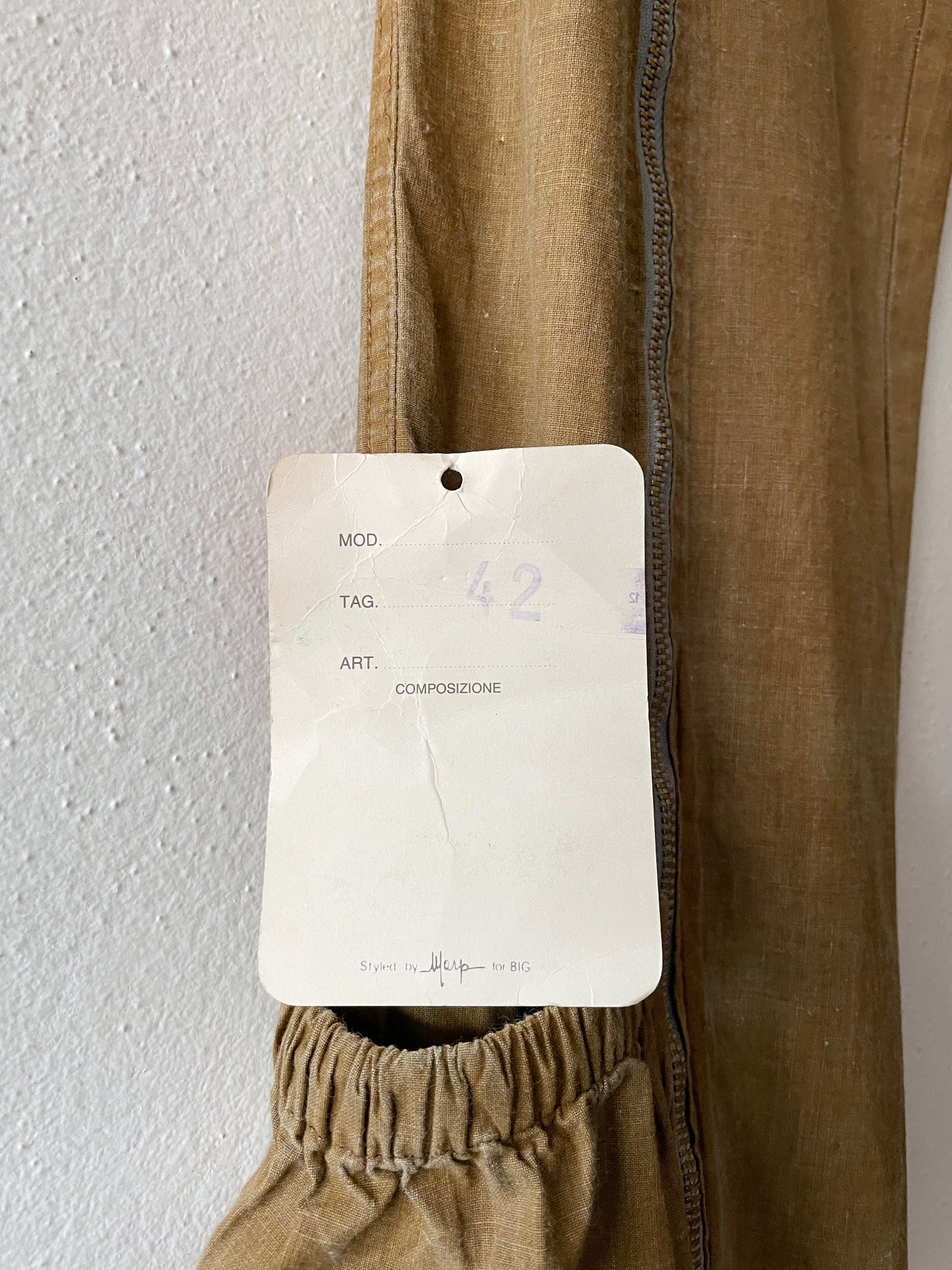 center zip trouser Dead Stock