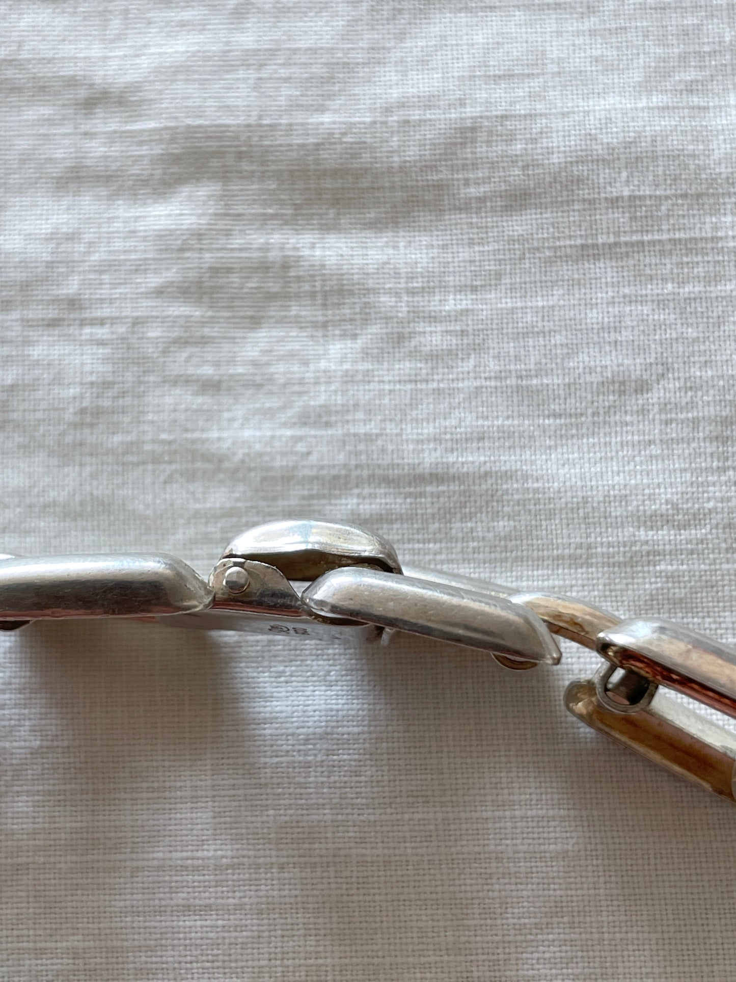 Silver 900 ladder chain bracelet