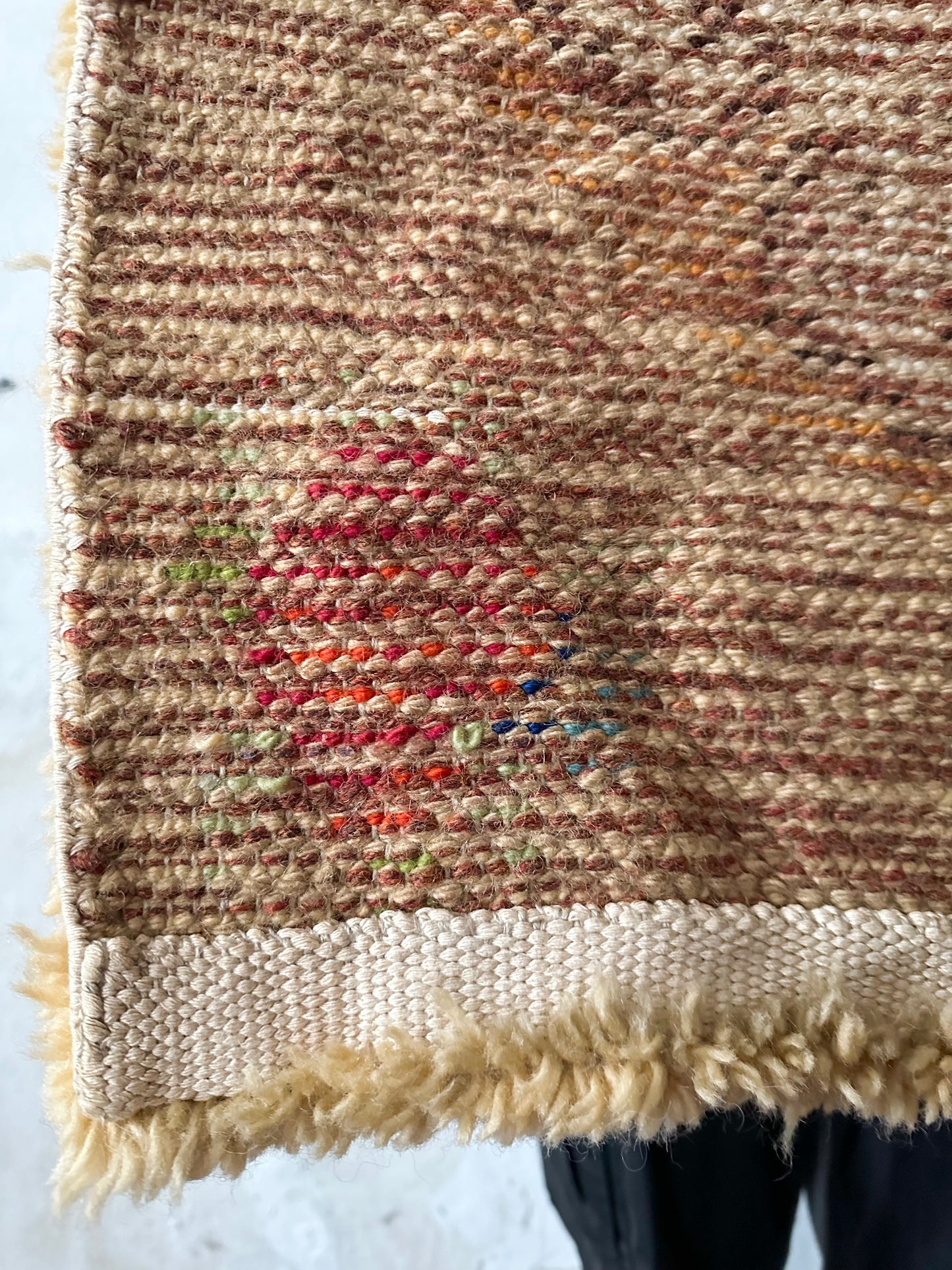 70's wool acryl pile carpet