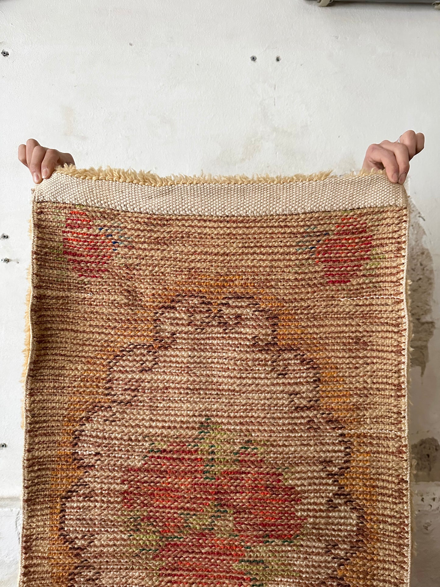 70's wool acryl pile carpet