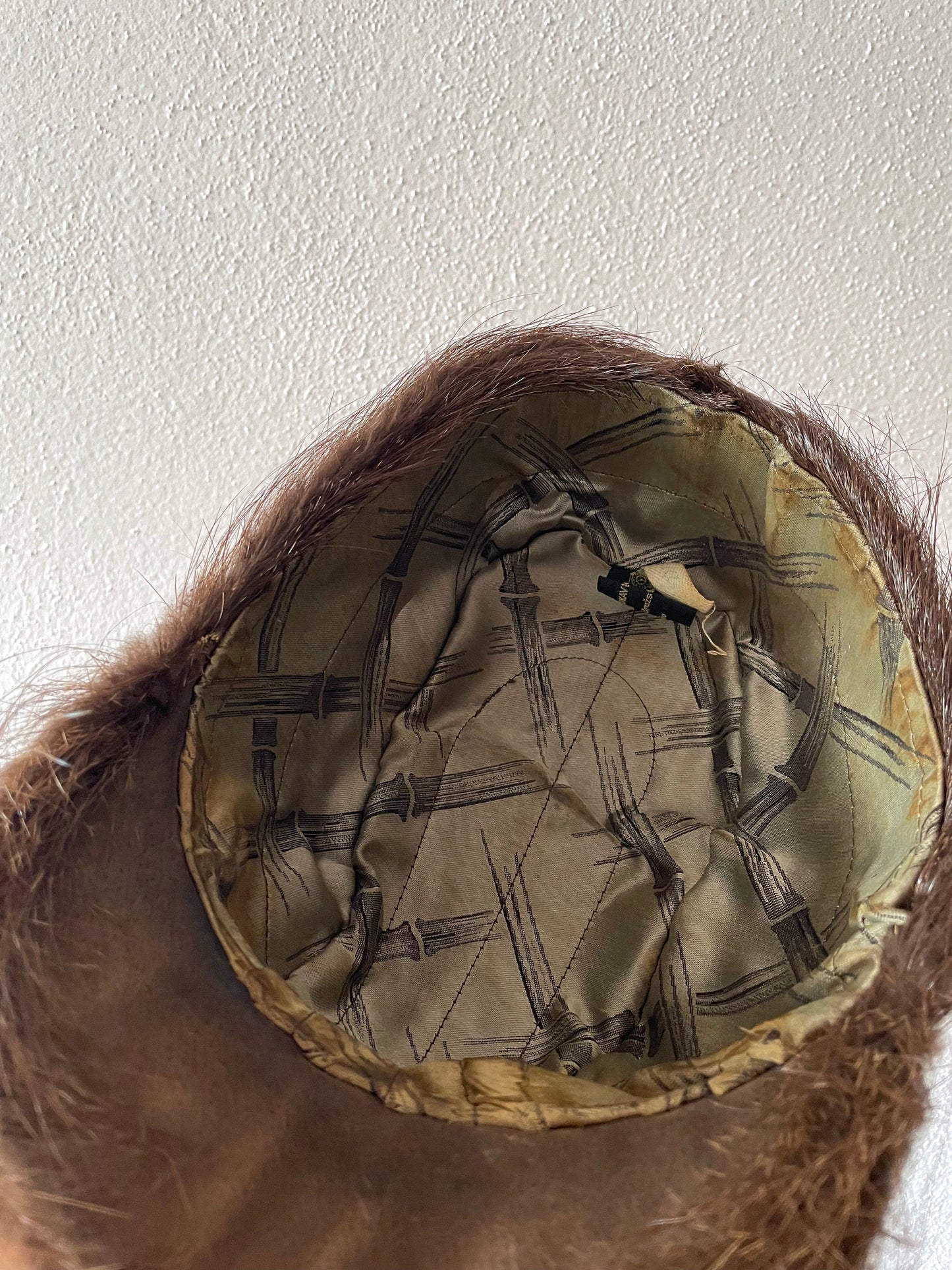 real fur cap from the 1960's praha