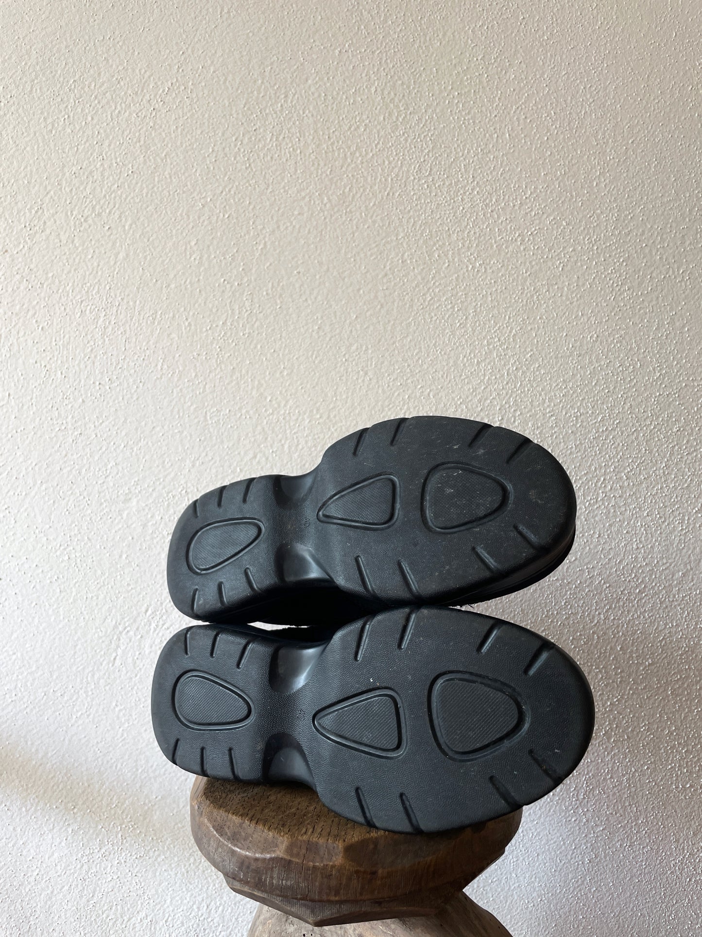 CATWALK platform shoes - black suede