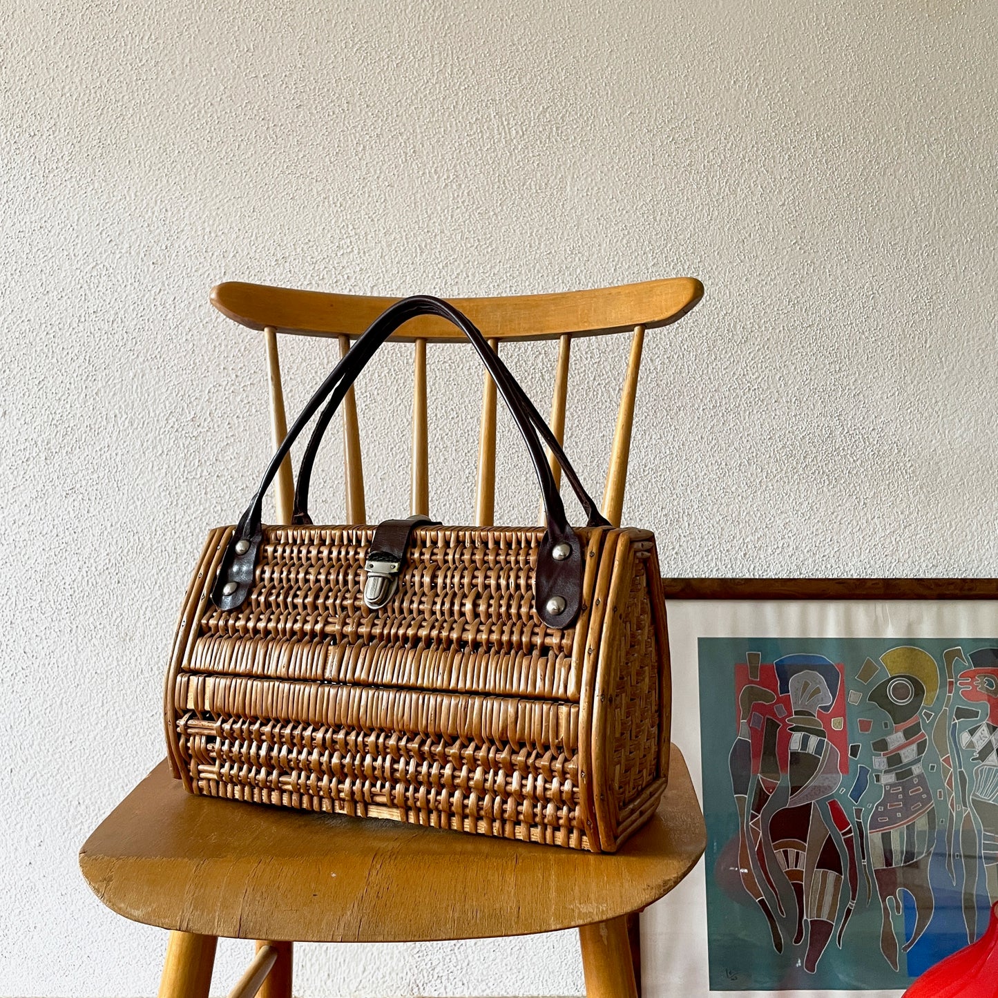vintage basket bag
