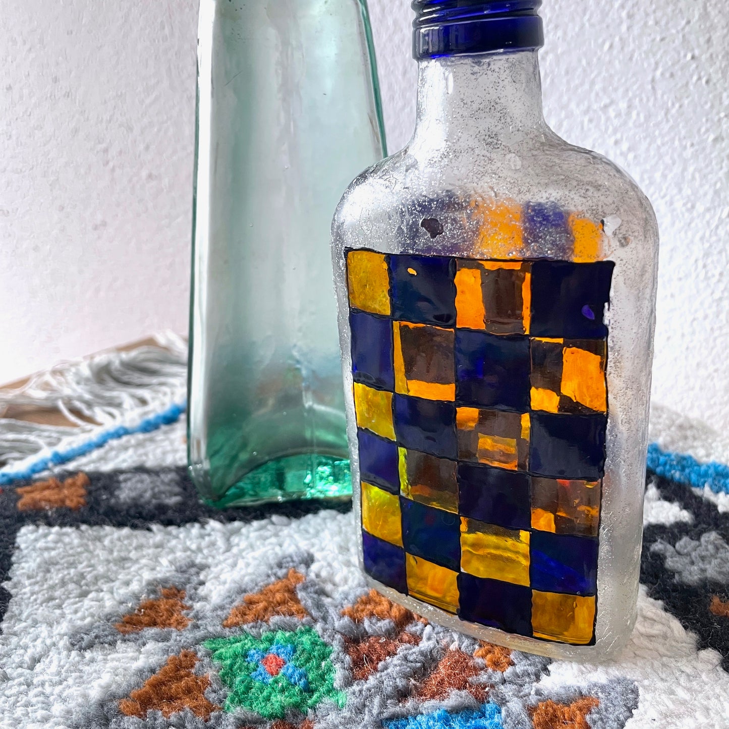 Vintage glass vase set