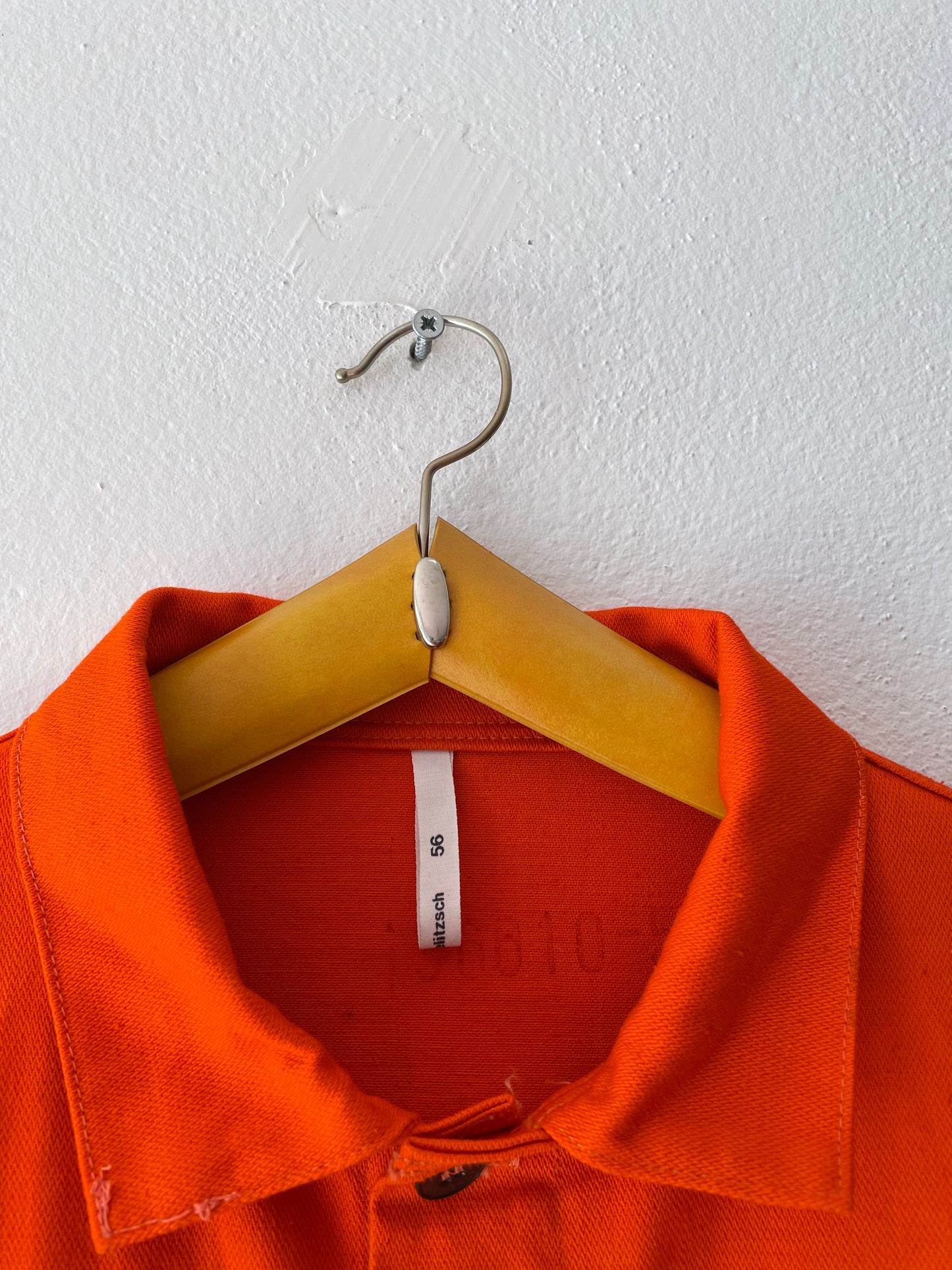deep orange work jkt from the 1980's east germany.