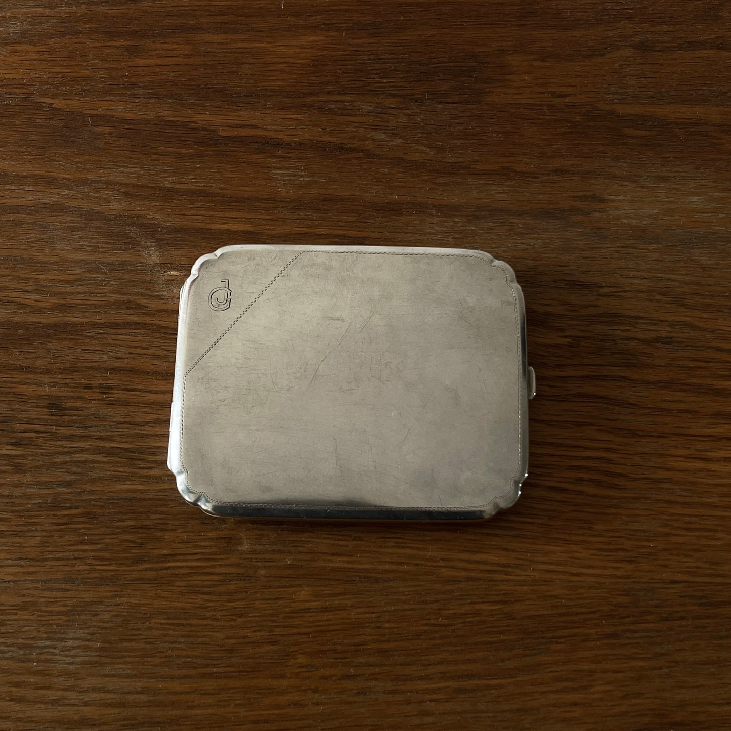 20's 1920's 20s 1920s Czechoslovakia antique silver cigarette tobacco case タバコ シガレットケース 煙草 ケース アンティーク シルバー ヴィンテージ モノグラム ヨーロッパ