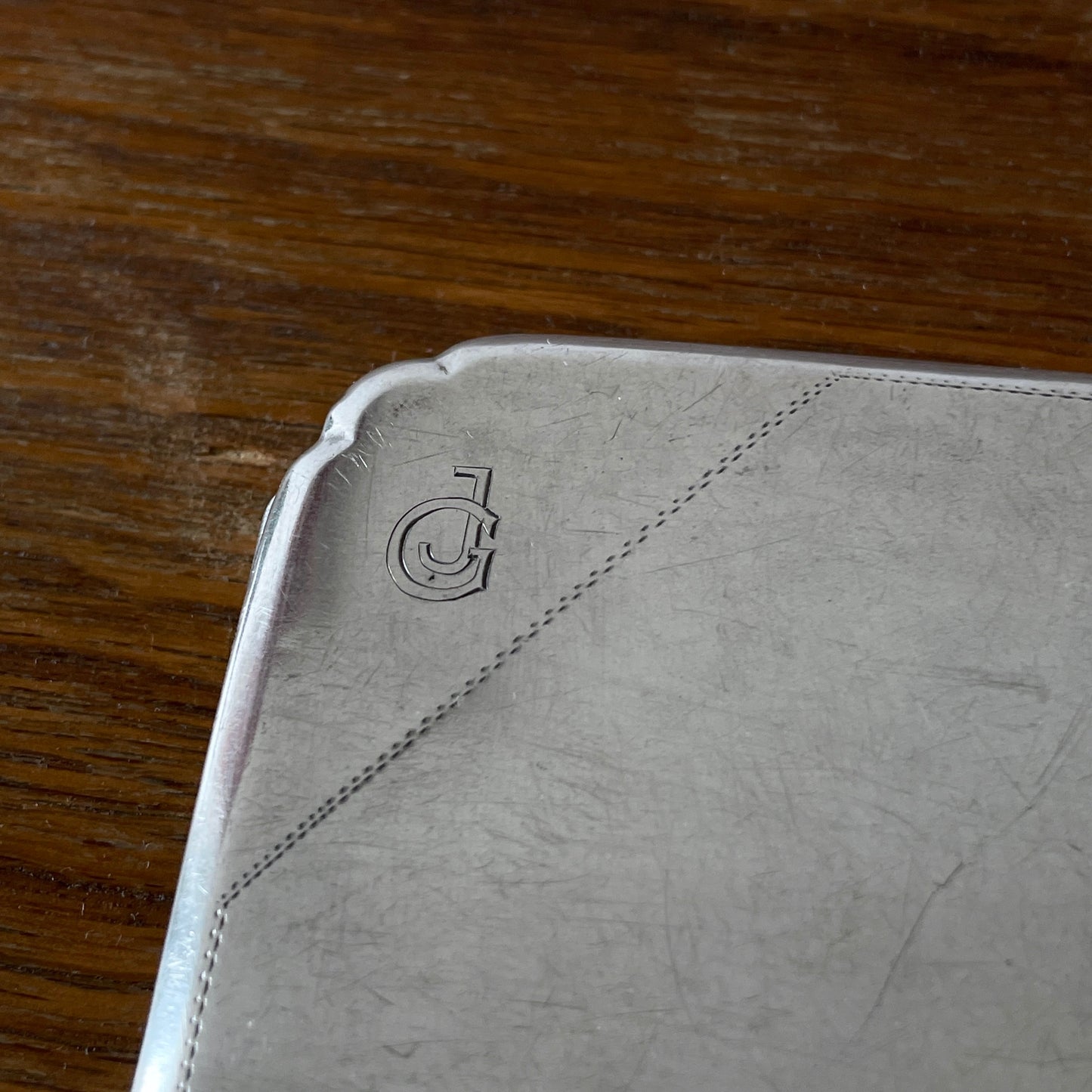 20's 1920's 20s 1920s Czechoslovakia antique silver cigarette tobacco case タバコ シガレットケース 煙草 ケース アンティーク シルバー ヴィンテージ モノグラム ヨーロッパ