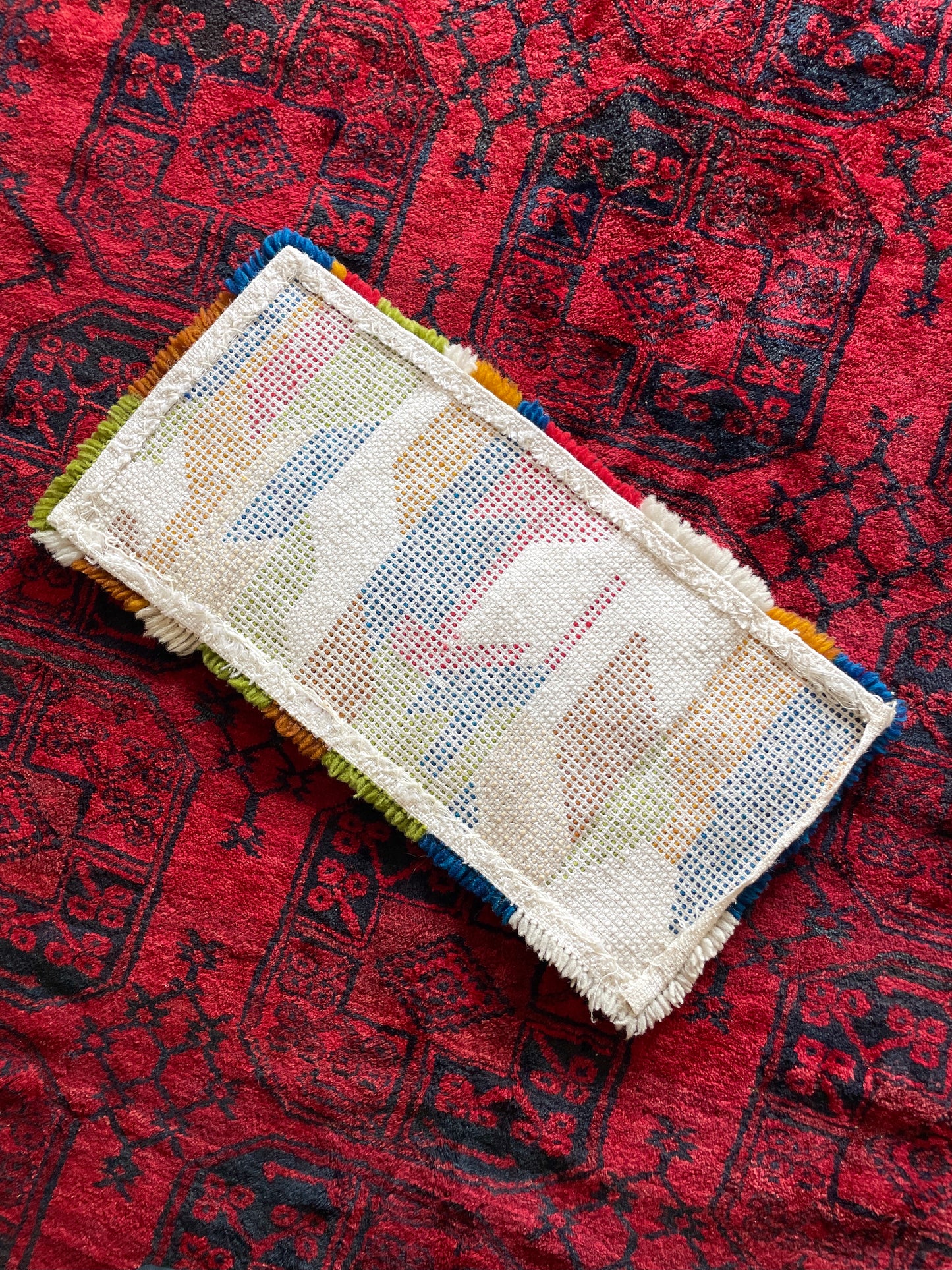 mid century modern pile rug