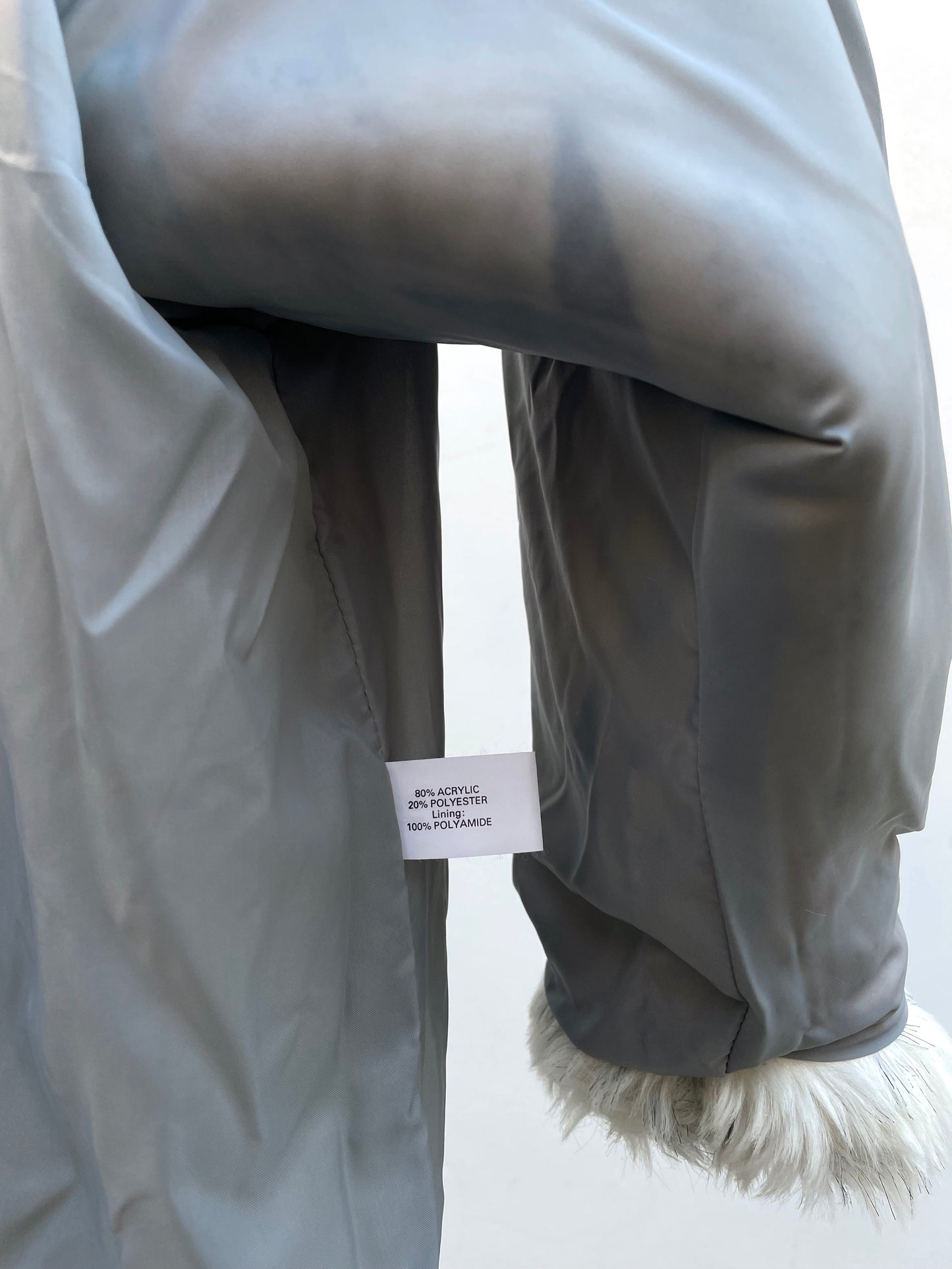 hooded fur coat made in England