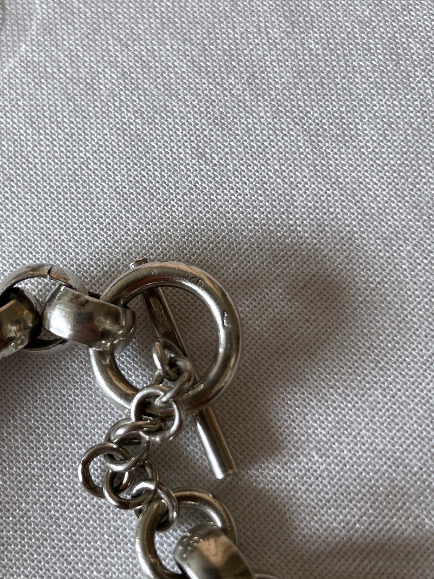 925 pair rolo chain bracelet