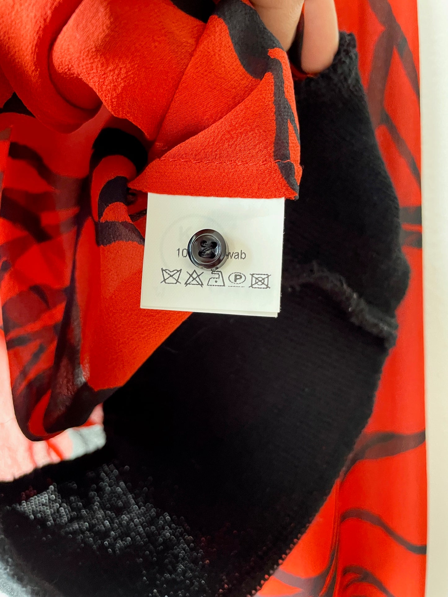 sheer abstract red