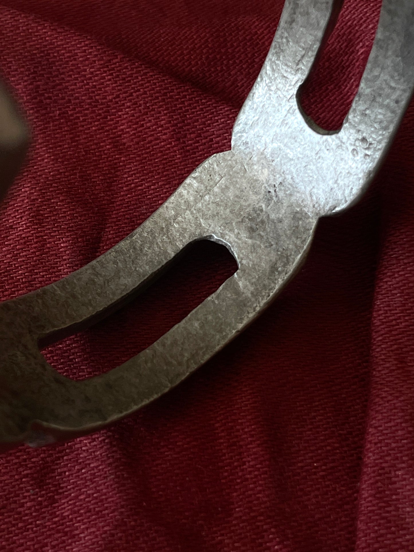 vintage iron craggy bangle