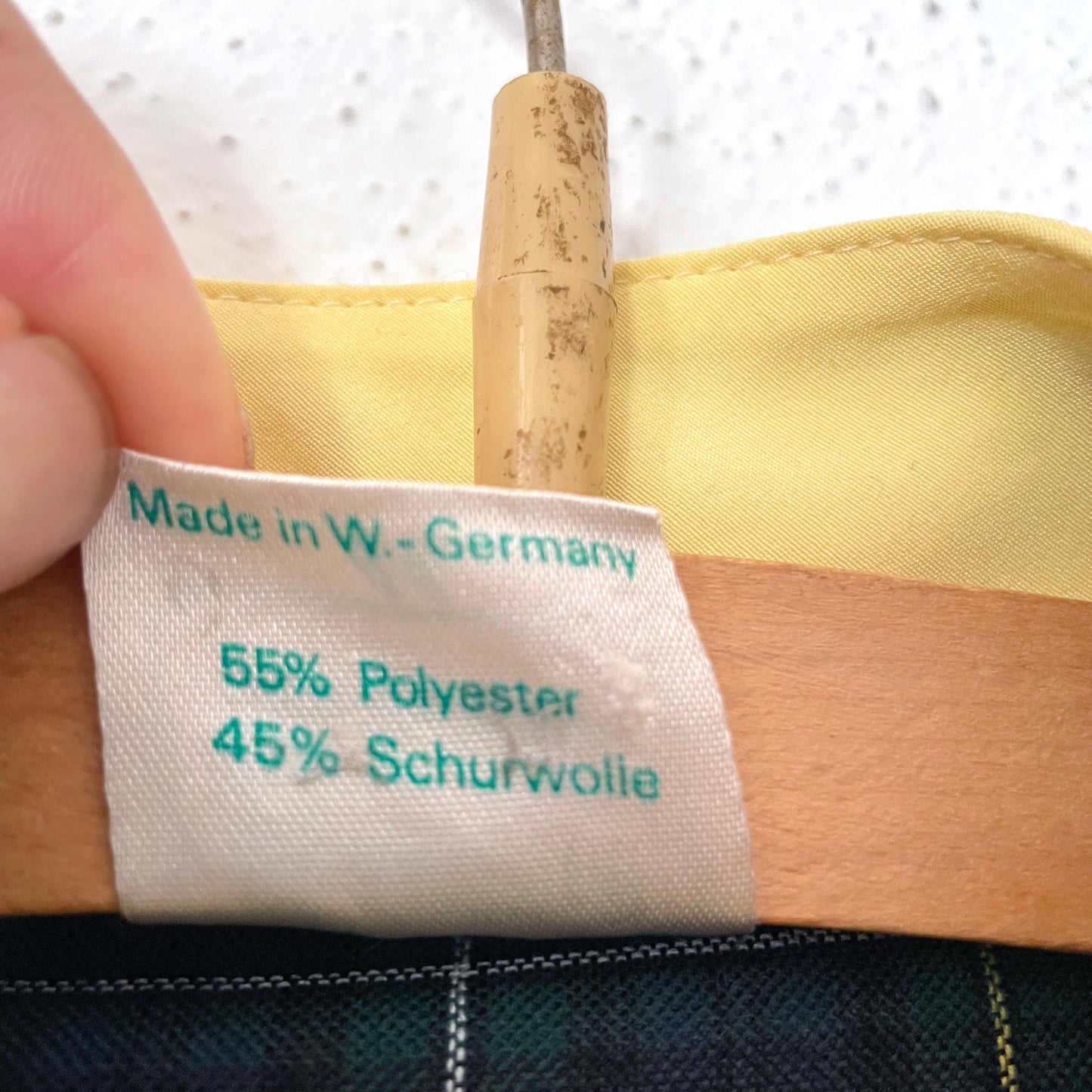 Tartan checkered light shirt, West Germany