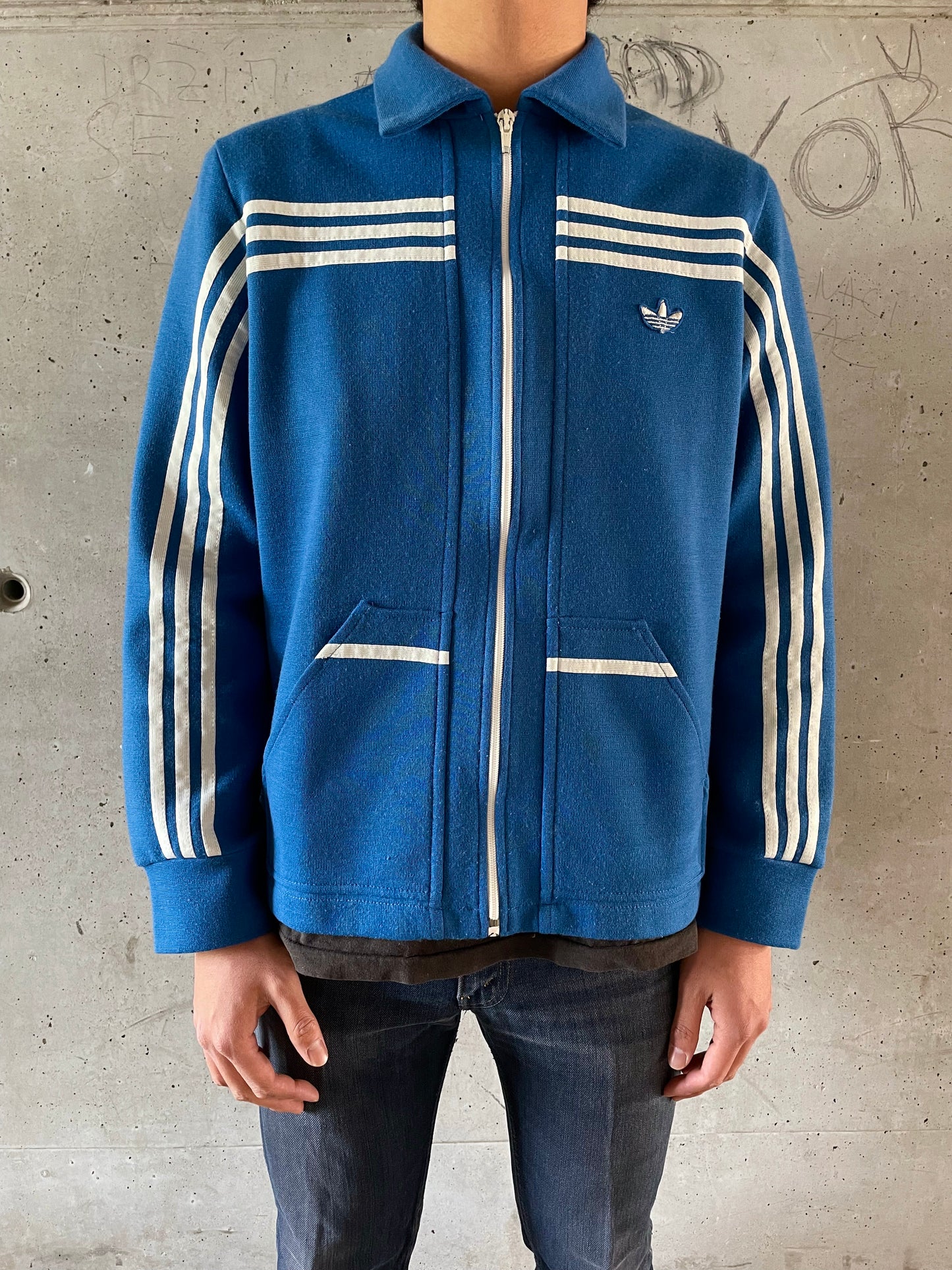 1970's adidas west germany club jersey top. ガイコツジャージー