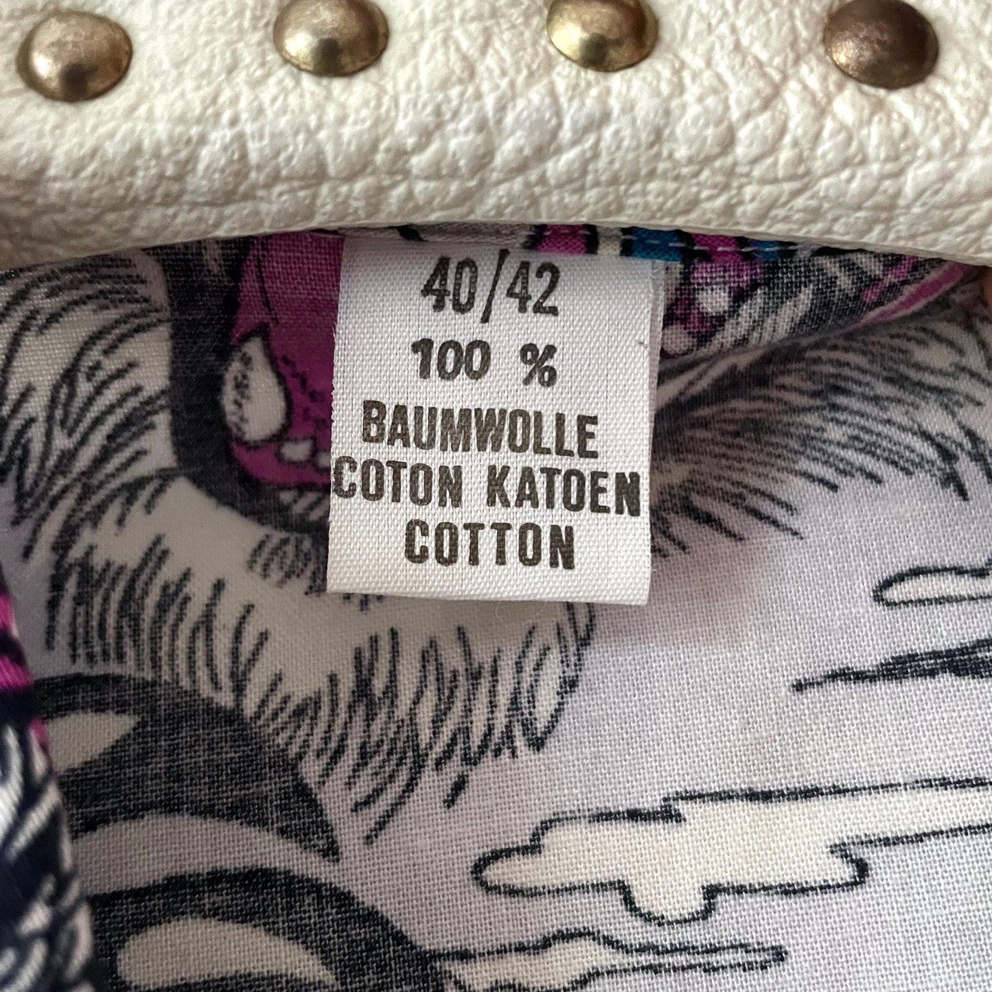 90's dead stock, acid tiger shirt