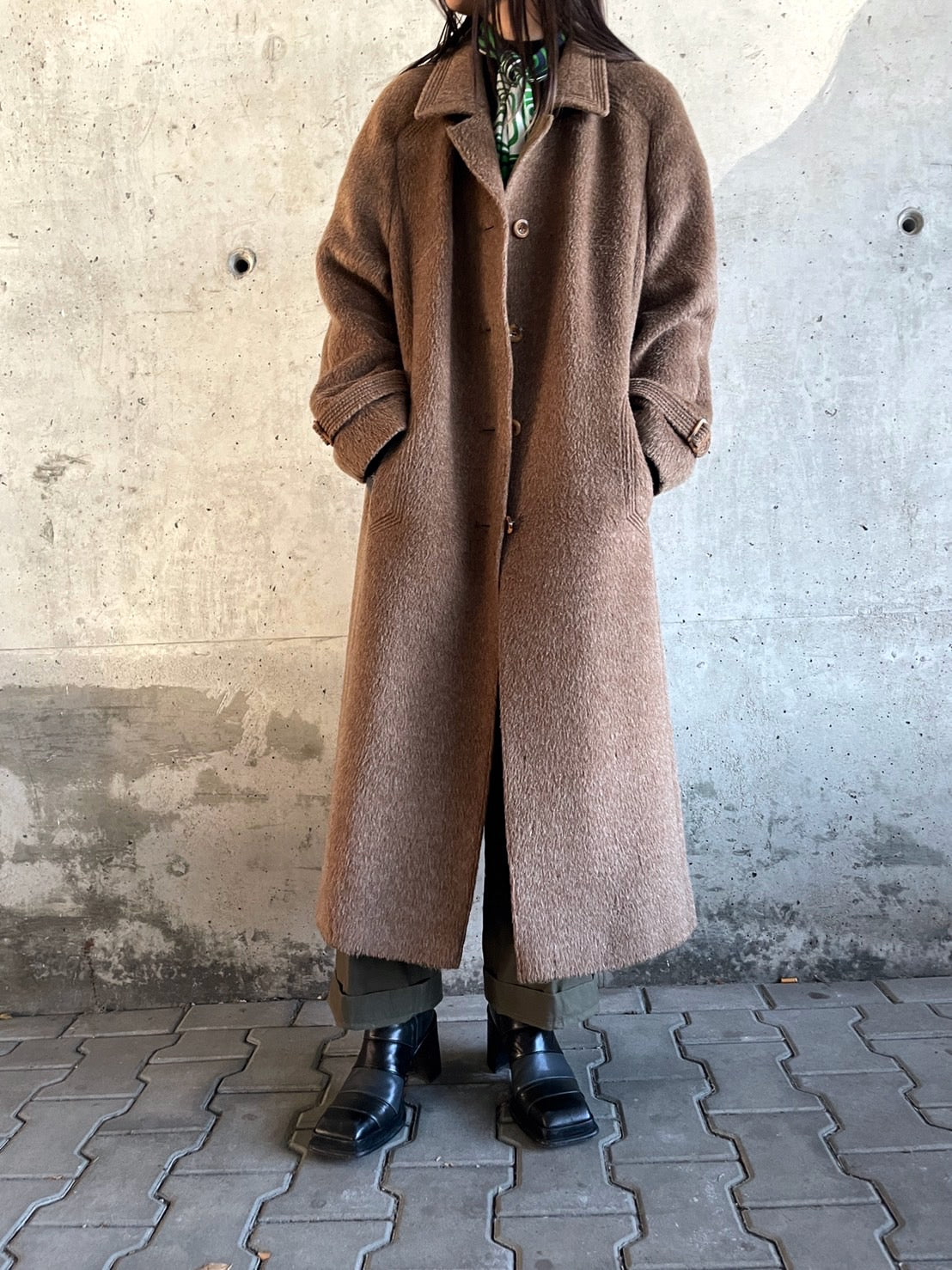 vintage alpaca chesterfield coat