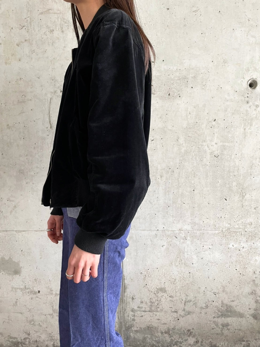 90's Germany velours blouson