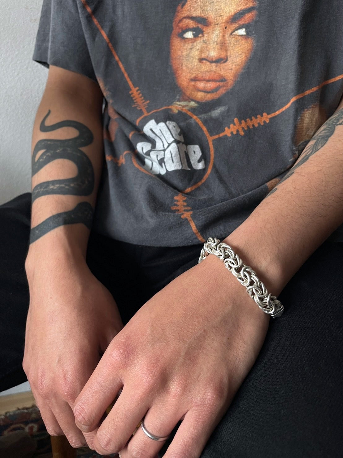 byzantine link chain necklace silver vintage ビザンチン チェーン ネックレスbyzantine link chain necklace silver vintage ビザンチン チェーン ブレスレット ネックレス bracelet bangle