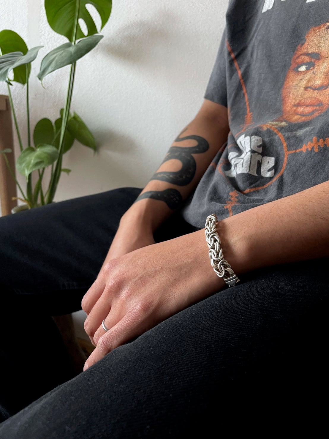 byzantine link chain necklace silver vintage ビザンチン チェーン ネックレスbyzantine link chain necklace silver vintage ビザンチン チェーン ブレスレット ネックレス bracelet bangle