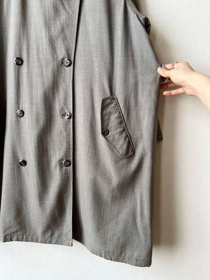 1991' Katharine Hamnett lana rayon trench jacket