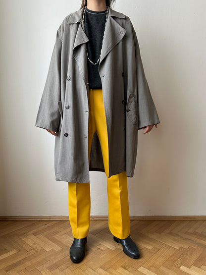 1991' Katharine Hamnett lana rayon trench jacket