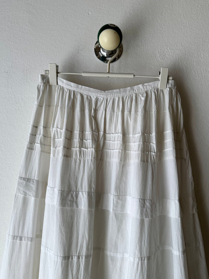 Edwardian lace cotton petticoat W26