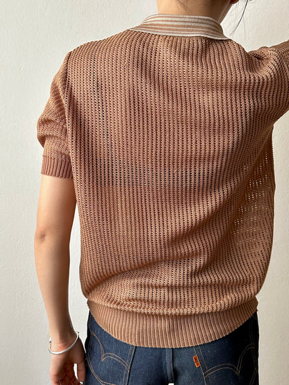 80s France mesh polo