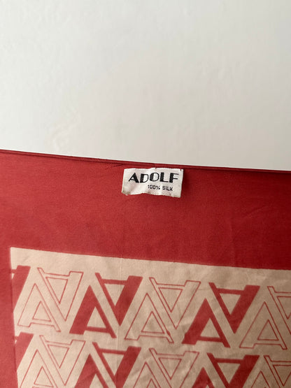 "A" silk scarf Italy
